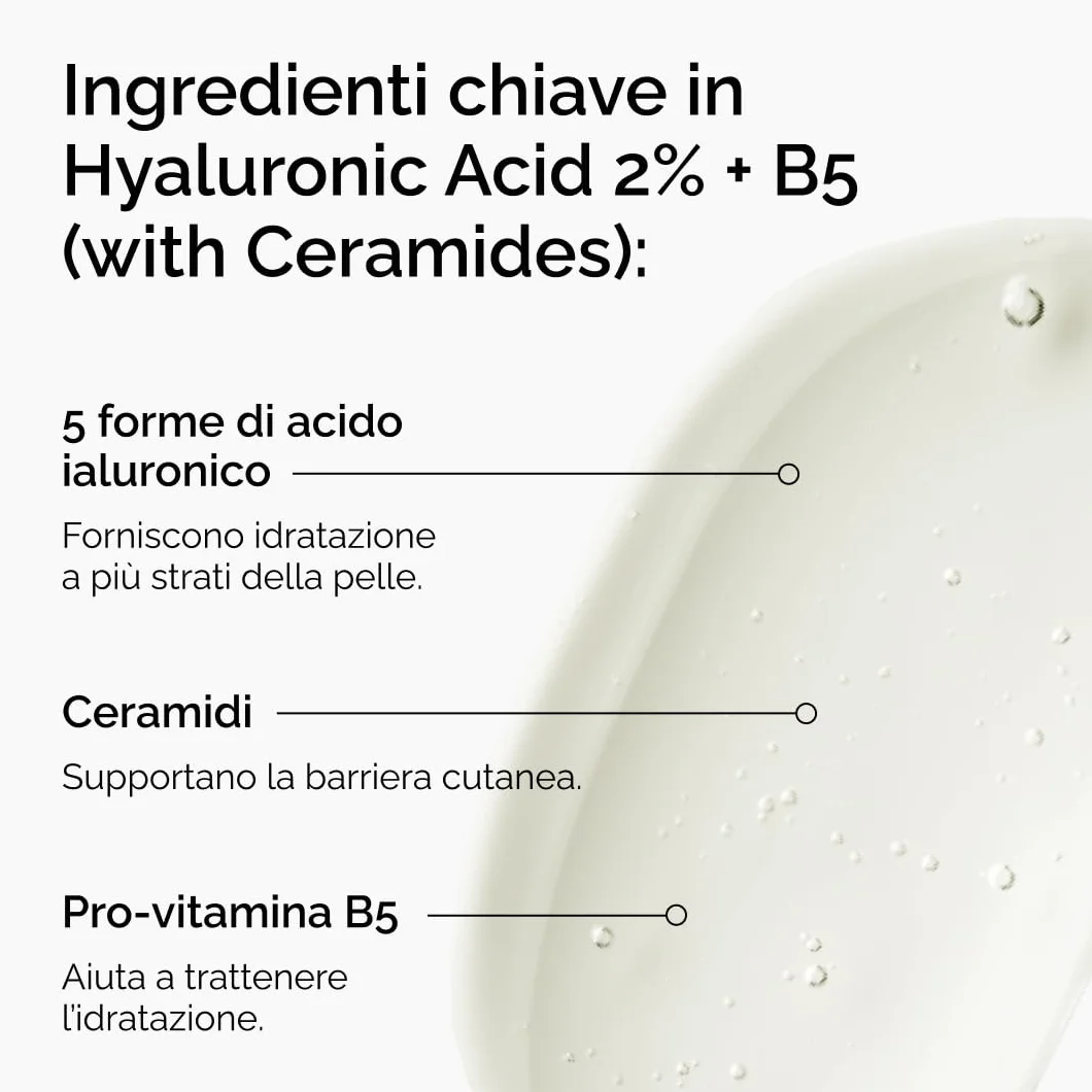 The Ordinary Hyaluronic Acid 2% + B5 30ml Siero Idratante Multi-Strato