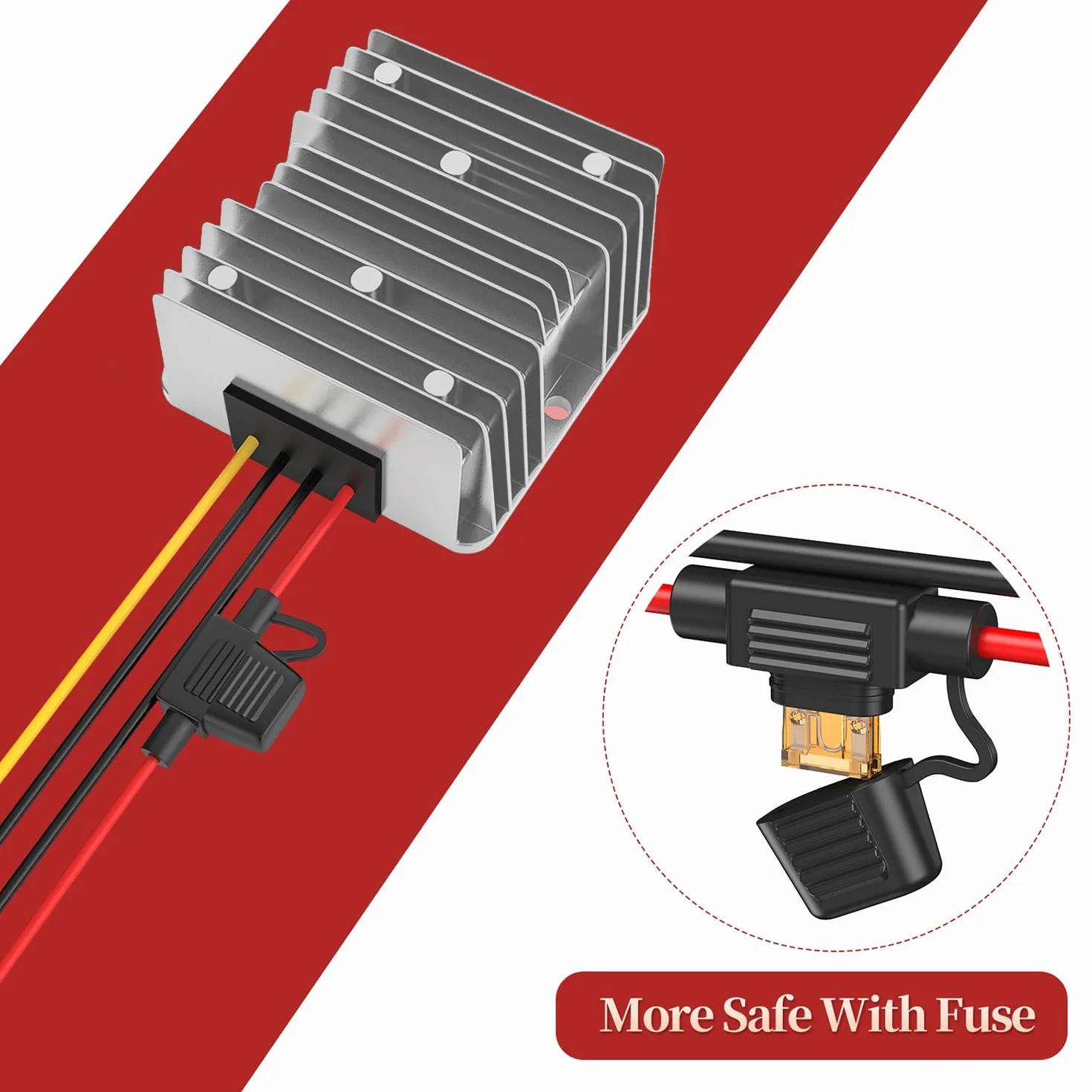 Przetwornica 24V na 12V 30A 360W IP67 Impermeabile Step Down