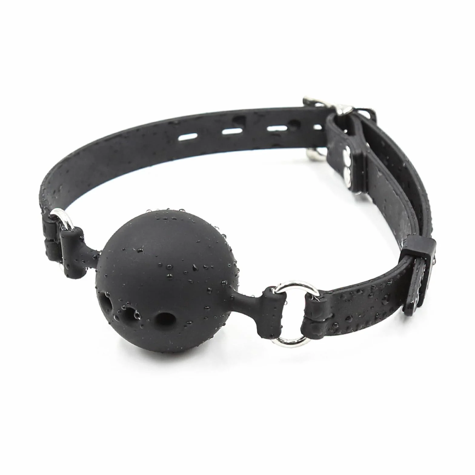 Black Ball Mouth Sports Silicone Traspirante Perforato Gioco di Ruolo Collaborativo