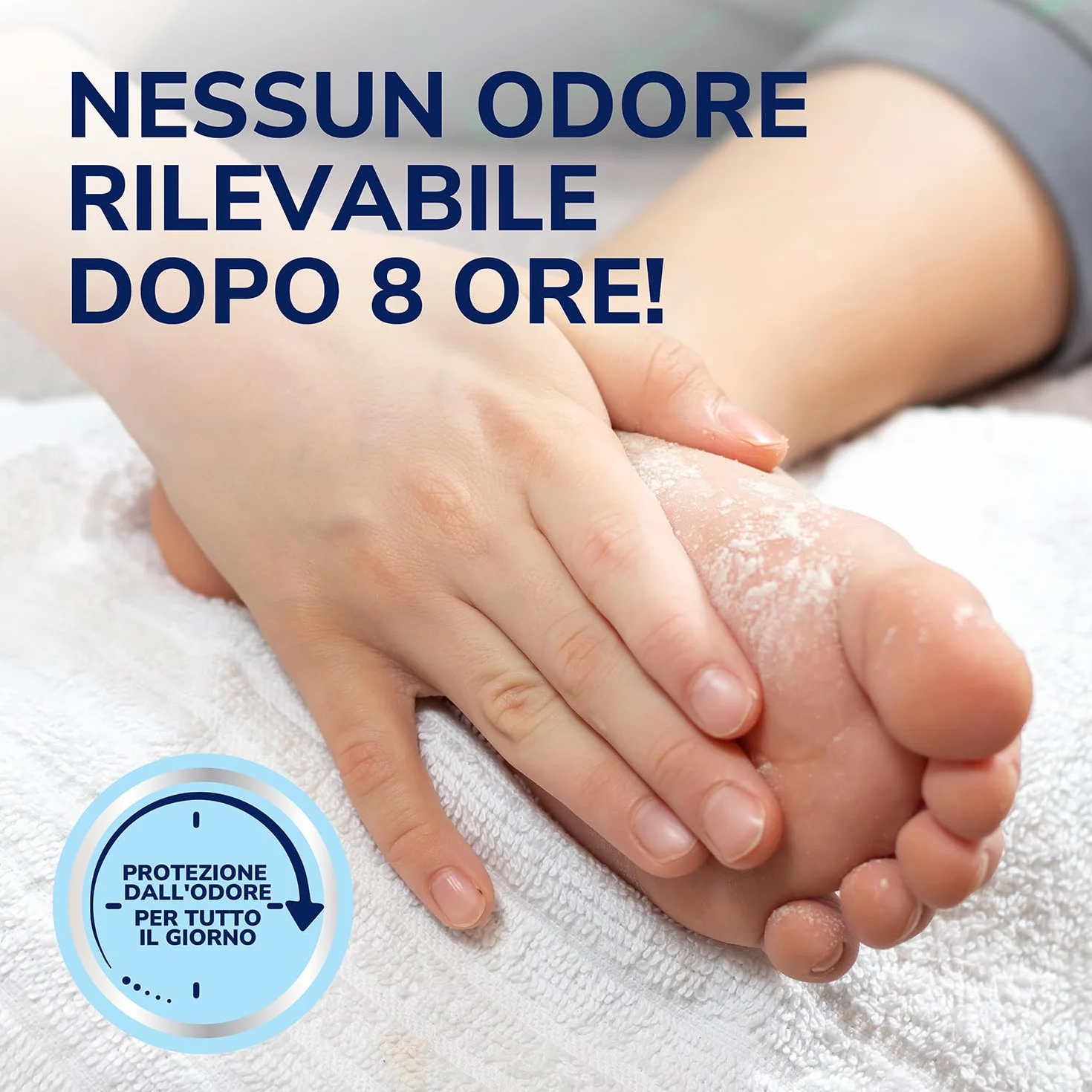 Dr. Scholl's Polvere Antiodore Piedi Tecnologia Sweat Max, Mantiene Piedi e Scarpe Freschi Asciutti, Riduce Umidità, Elimina Odori