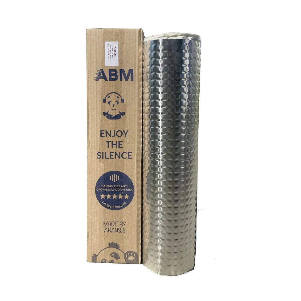 ABM Alubutyl 2 mm 50 cm x 400 cm 2 m² Tappetino Isolante Autoadesivo Anti-Drum per Auto