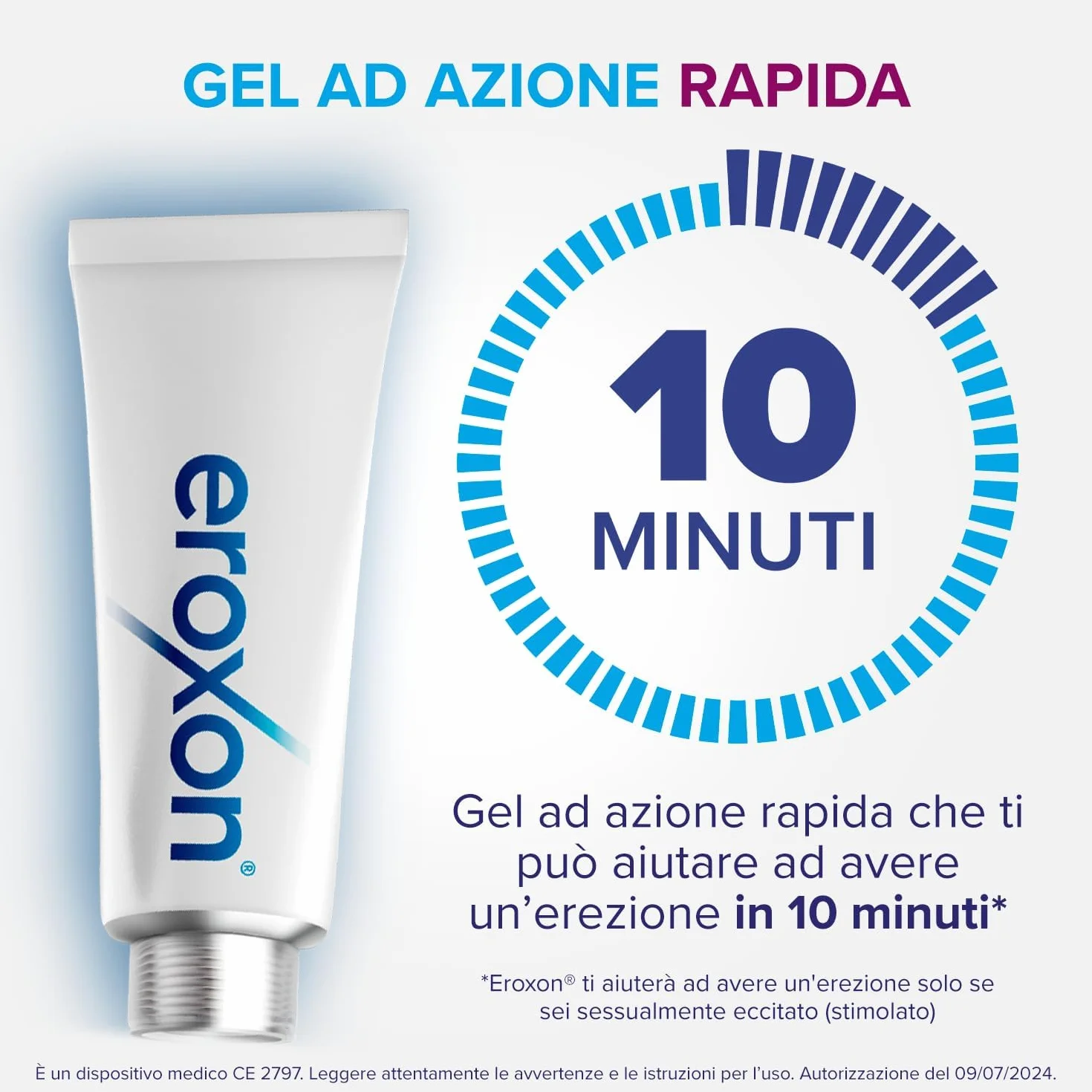 Eroxon StimGel Gel per Problemi di Erezione Trattamento Topico Clinicamente Testato