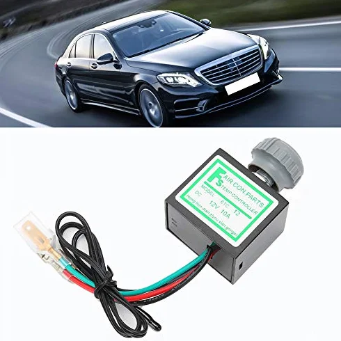 Condizionatore D'aria per Auto Termostato Elettronico 12V 24V ABS 10A Condizionatore D'aria per Auto Termostato Elettronico Interruttore di Temperatura Controllo Universale (12v)