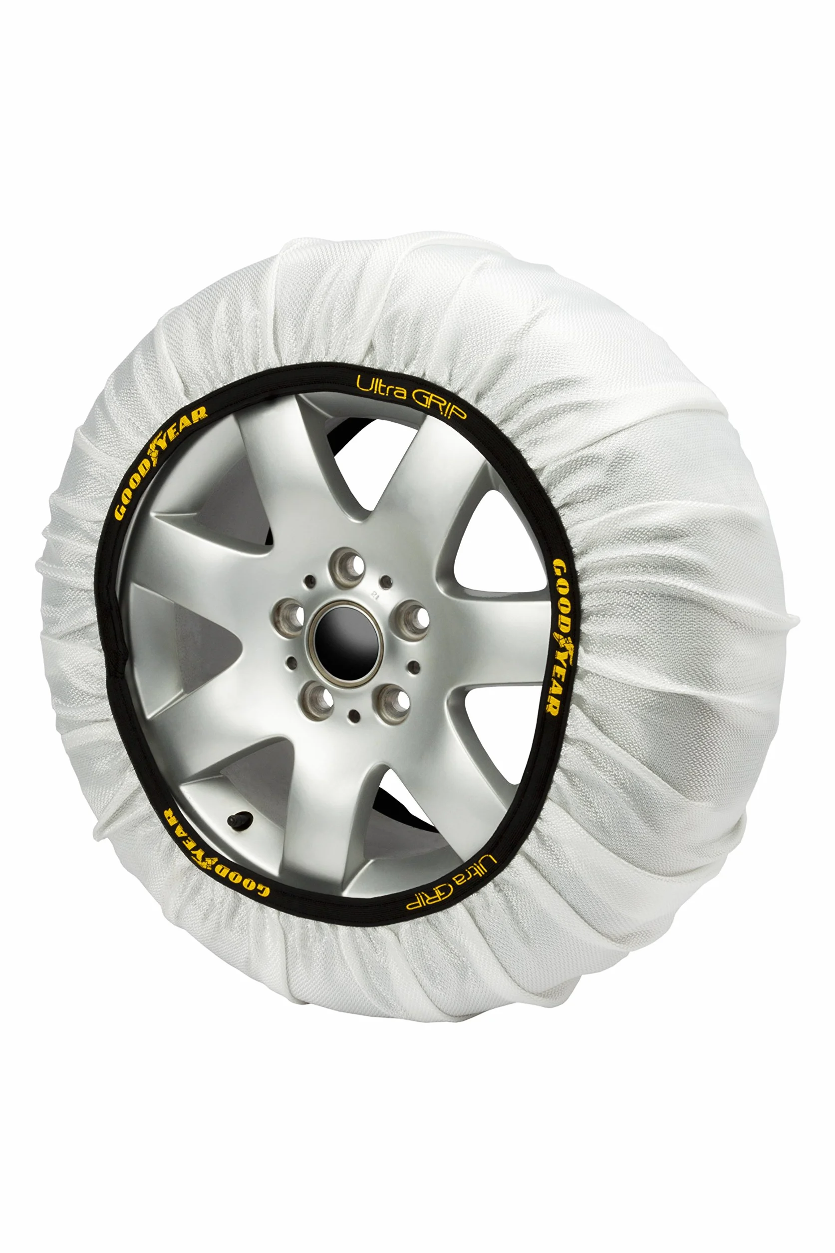 Goodyear Set di 2 Catene da Neve in Tessuto Ultra GRIP TAGLIA L per Auto R14-R20