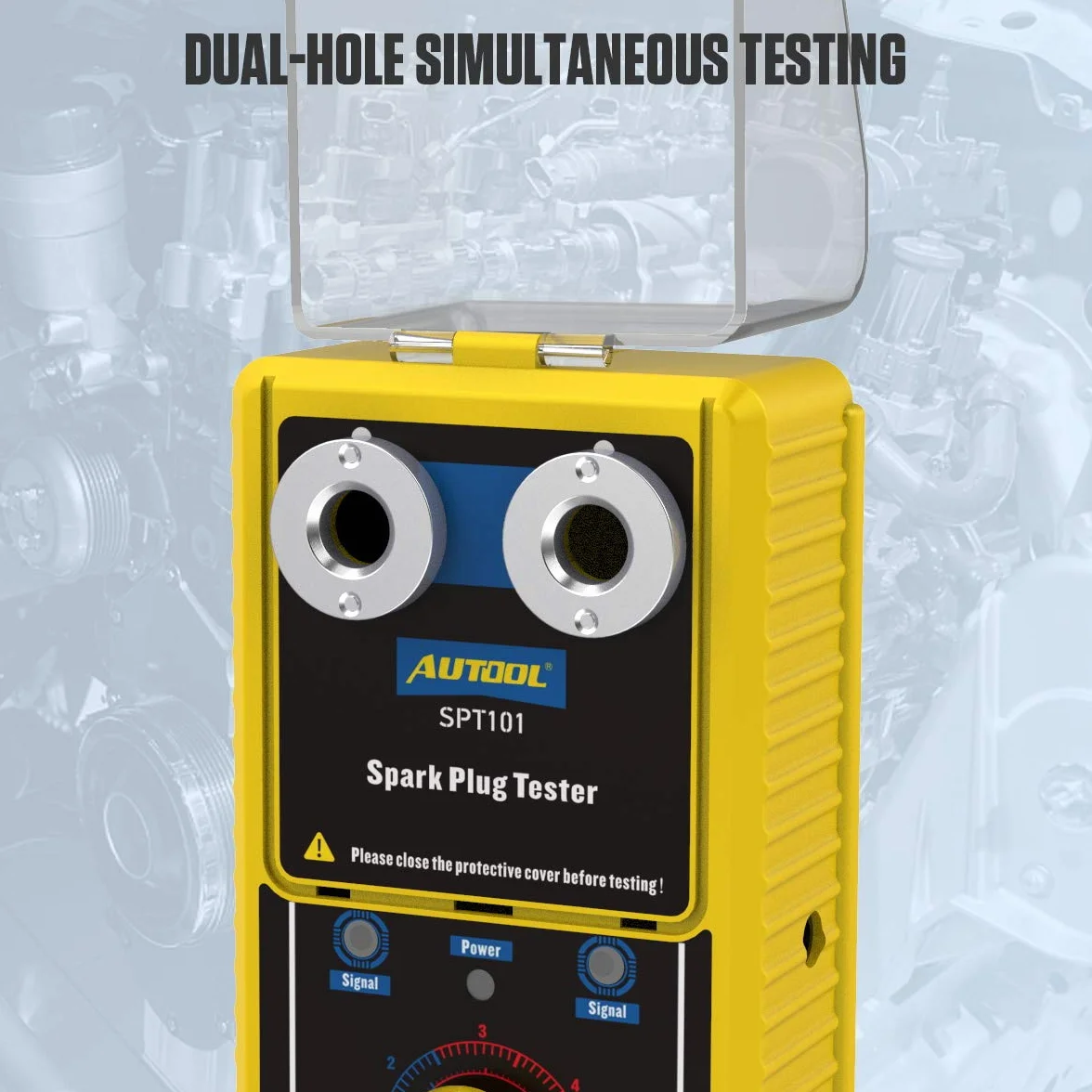 AUTOOL SPT101 Tester per candele auto, Analizzatore di candele 0-6000 giri/min 12mm