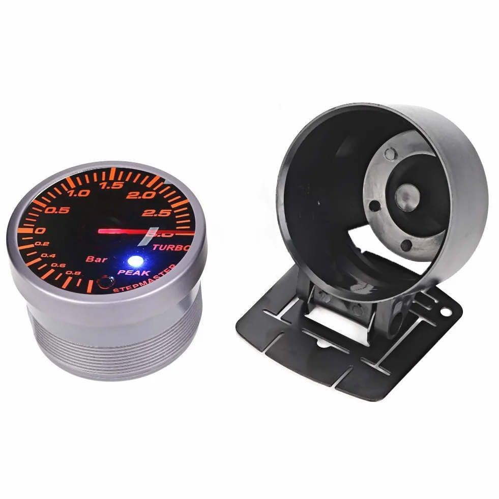 Indicatore Turbo 3 BAR 60mm, LED Doppio Colore, per Auto