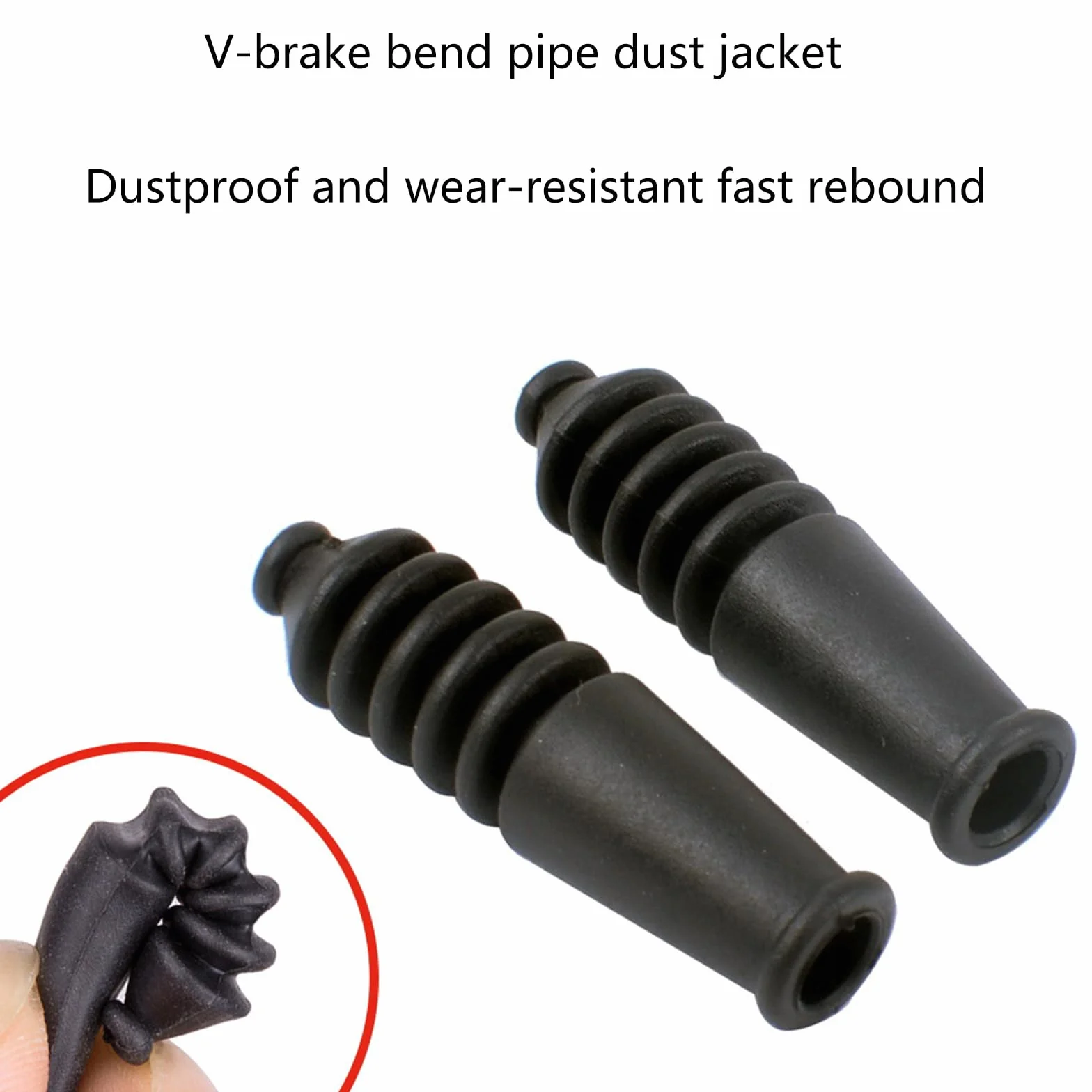Set di 8 tagliatelle per freni a V per biciclette, tubo di piegatura del freno in plastica, manicotti di protezione