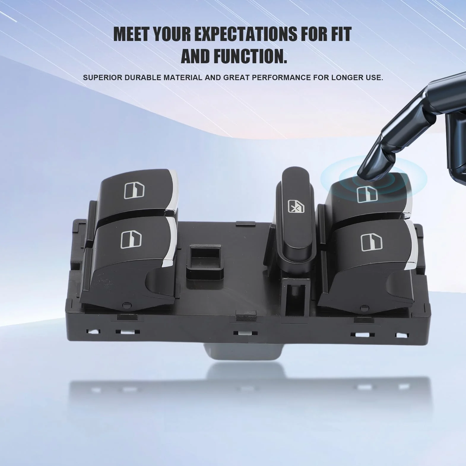 Interruttore Pulsantiera Alzacristalli per Golf 6 Je-tta 5ND959857,Electric Power Pulsante Interruttore Finestra per Polo Passat Caddy Tiguan Touran 5K4959857