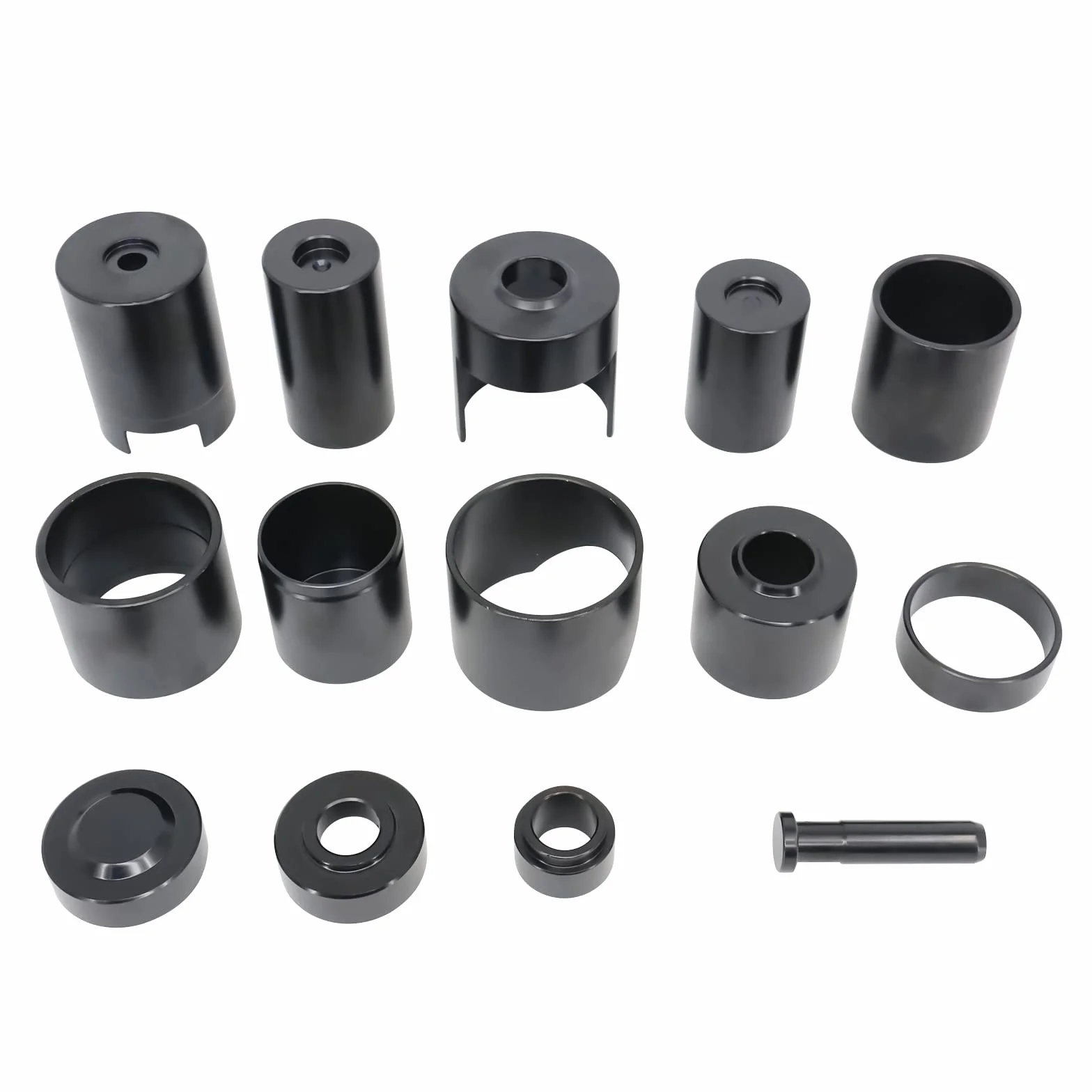 FreeTec Drift Set per pressa da Officina 14 Pezzi, Accessori per Trapano, Adattatore per Giunti sferici