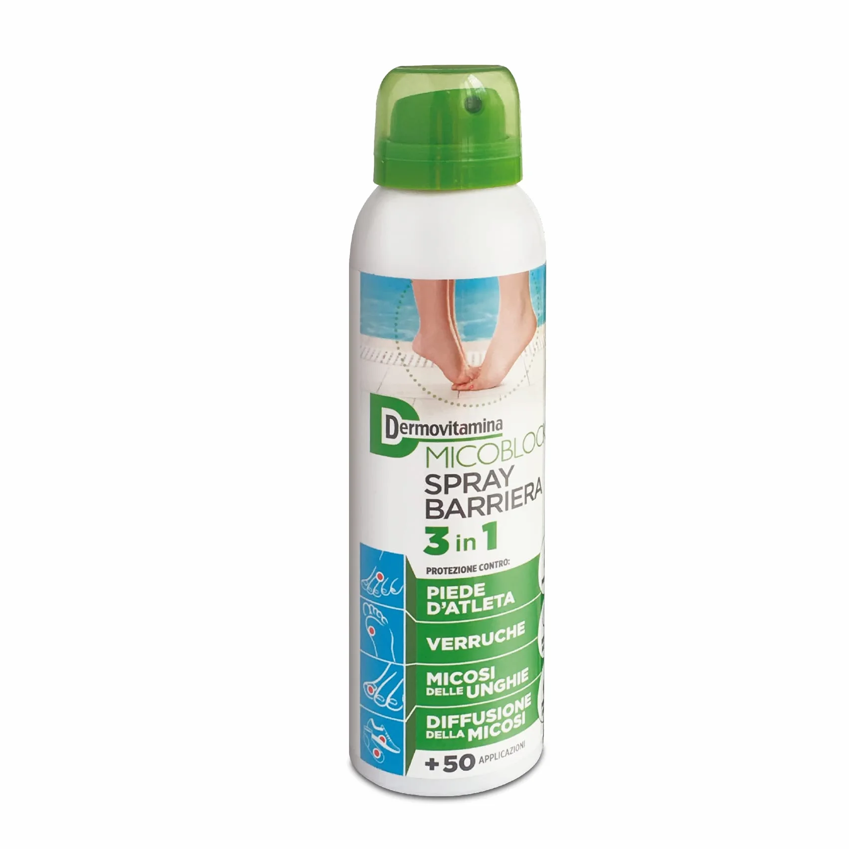 Dermovitamina Micoblock Spray Barriera 3in1 100 ml Antimicotico Onicomicosi Unghie Piedi