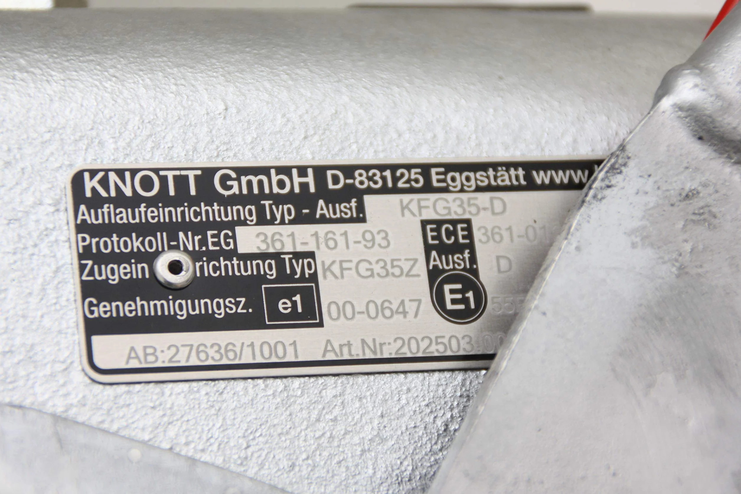 Knott dispositivo di scorrimento KFG 35 D fino a ZGG 3500 Kg di carico verticale 150 Kg senza console! 203090.001