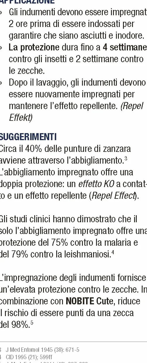 NOBITE Spray Abiti Permetrina 3x100ml Repellente Antizanzare per Vestiti