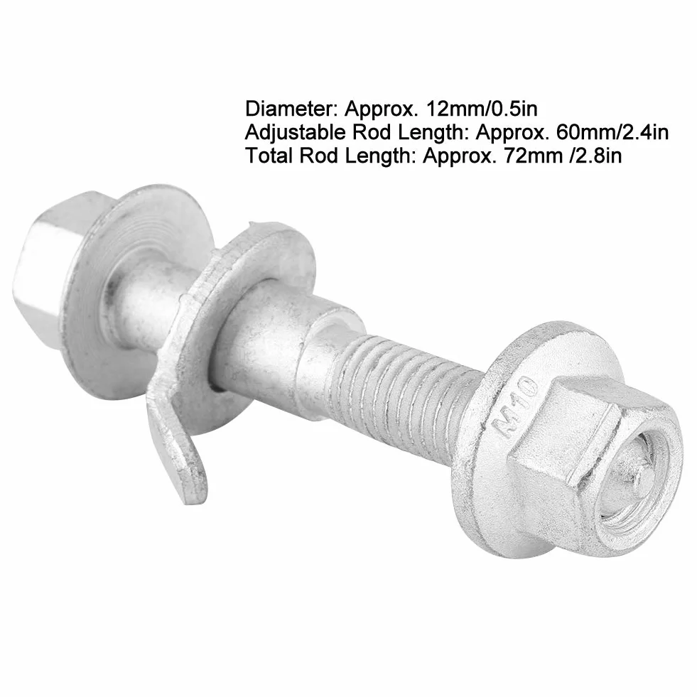 Aramox Bulloni eccentrici per allineamento ruote 4 Pezzi Regolazione campanatura 12mm