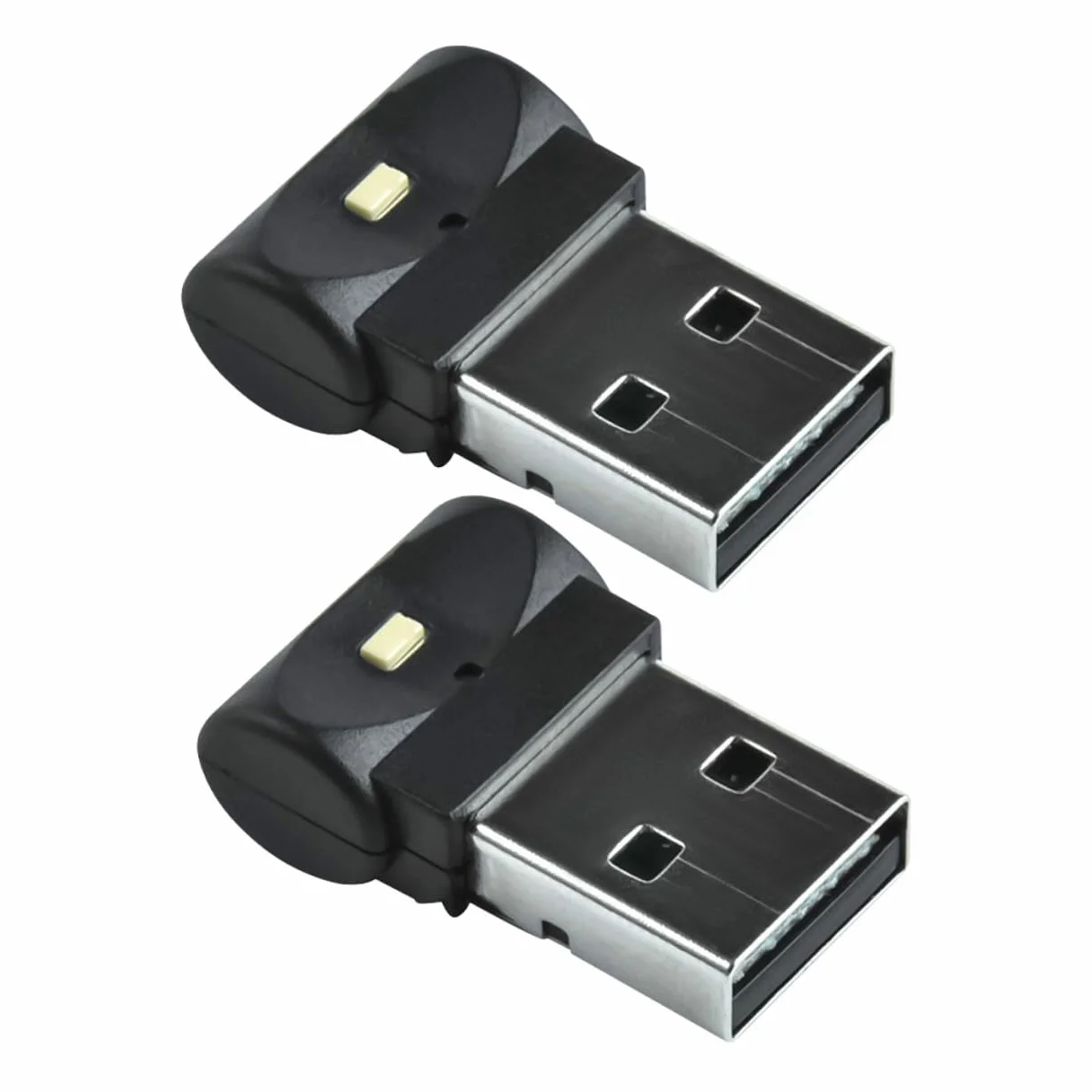 ULTECHNOVO 2 Pezzi Luci LED per Auto Interni USB Lampade Atmosfera Abs Nero