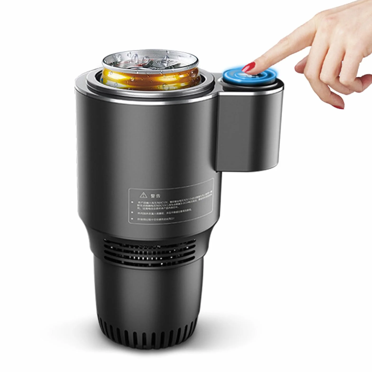 2 in 1 Smart Car Cup Warmer Cooler, 12V 36W Car Raffreddamento e Riscaldamento Portabicchieri, Touch Control, Tazza da Viaggio di Raffreddamento per Auto Universale Intelligente