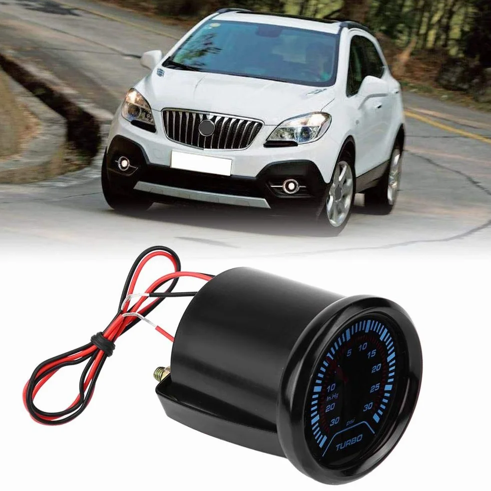 Manometro Turbo Boost, quadrante fumé universale 52 mm, quadrante turbo Boost Turbo