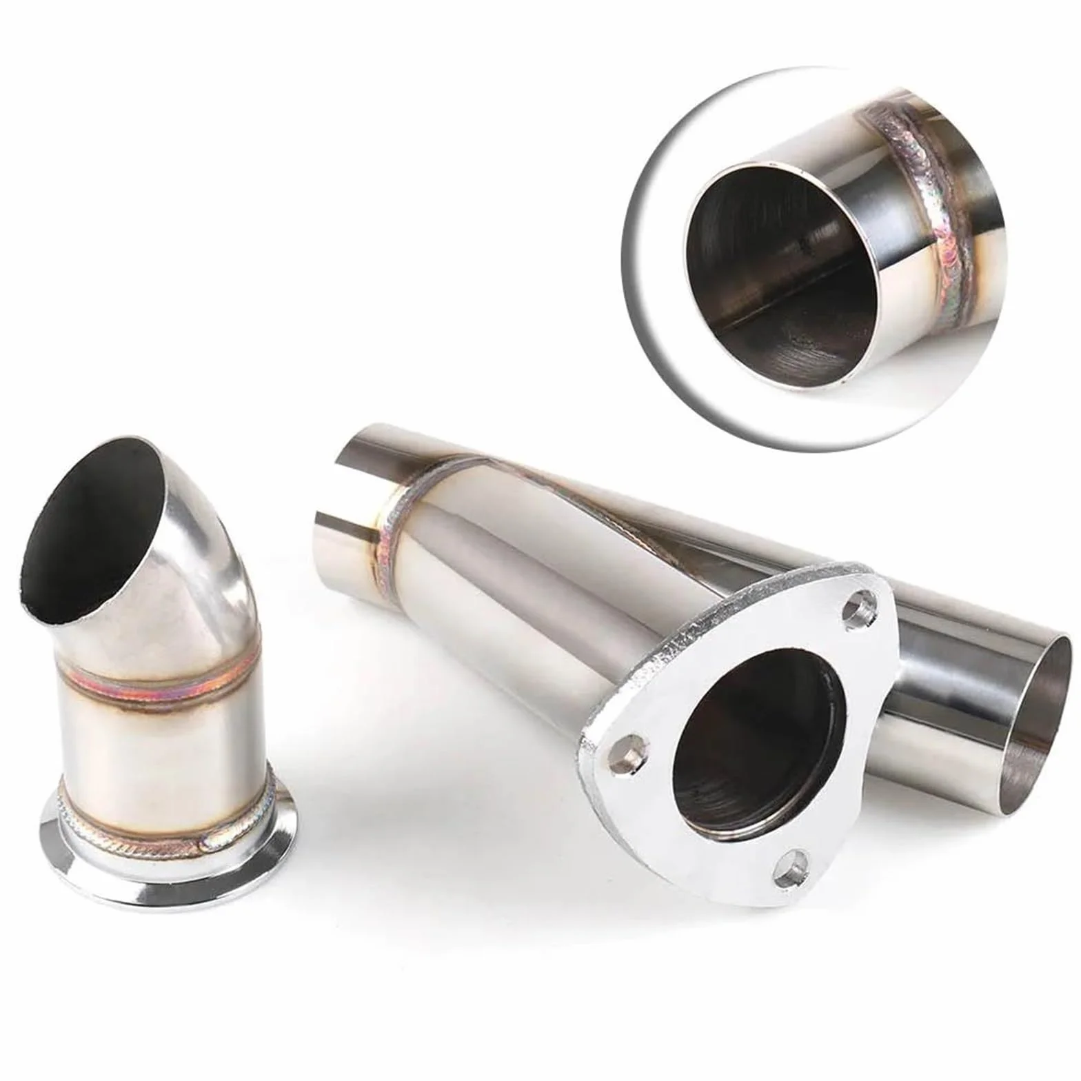 Valvola di Controllo dello Scarico Doppio da 3'' Pollici E 76 Mm con Telecomando Valvola di Scarico Elettrica Auto Kit di Ritaglio Tubo A Y Terminale di Scarico per Auto