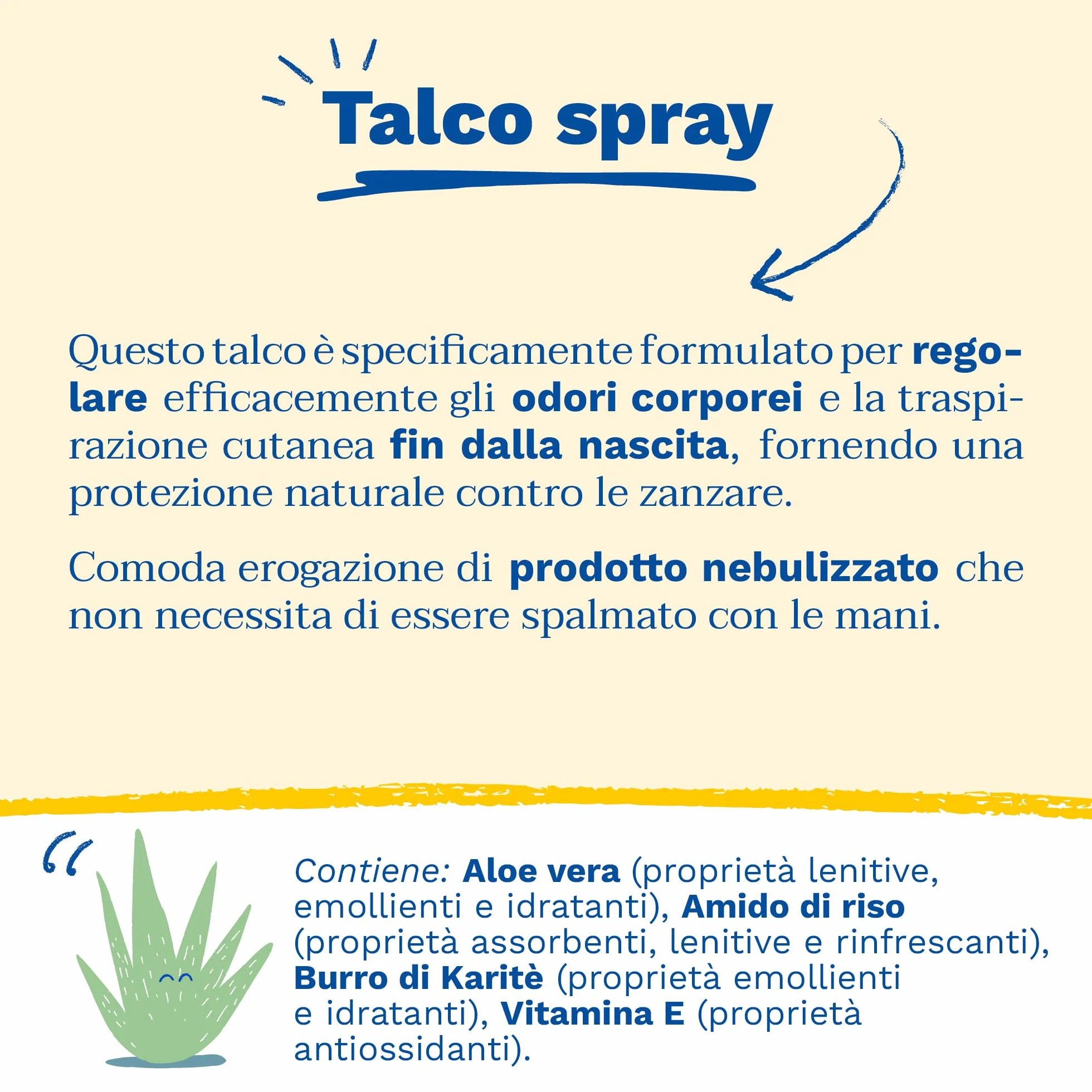 Mustela BABYZzz Talco Non Talco Spray 100ml - Protezione Naturale dalle Zanzare per Neonati e Bambini
