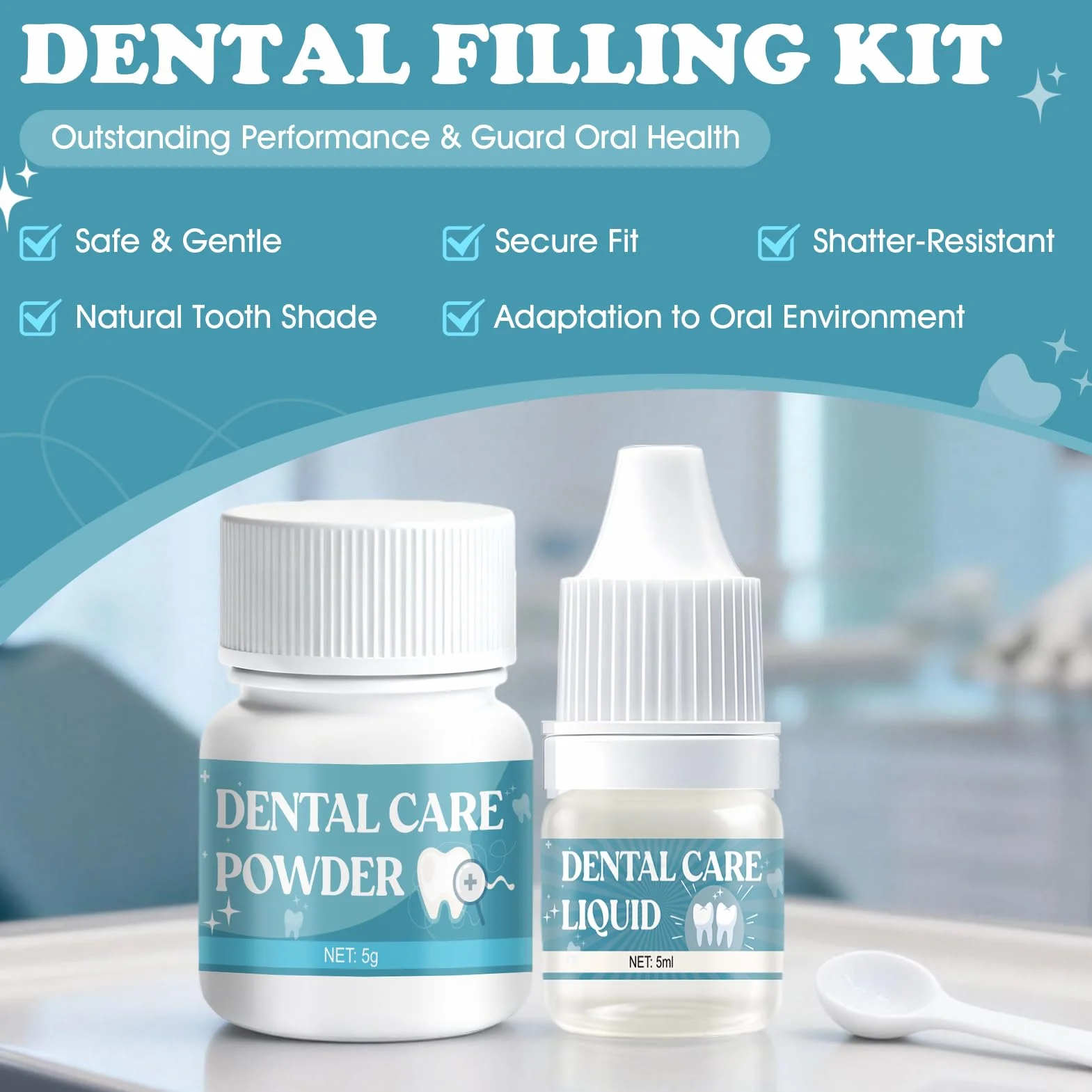 Cemento Dentale Definitivo per Ponti, Capsule e Denti a Perno