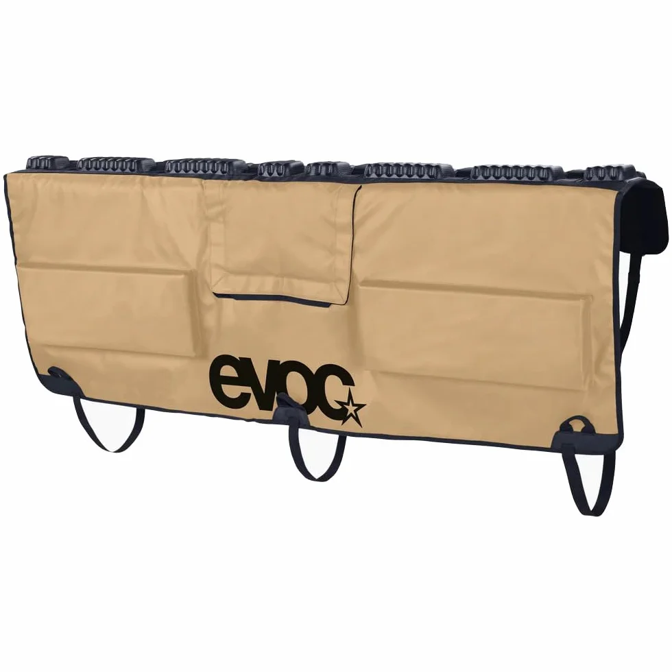 EVOC TAILGATE PAD Trasporto mountain bike per pick-up, (borsa per il trasporto di max. 6 biciclette, compatibile con e-bike, imbottitura per forcella, taglia: M/L), sabbia