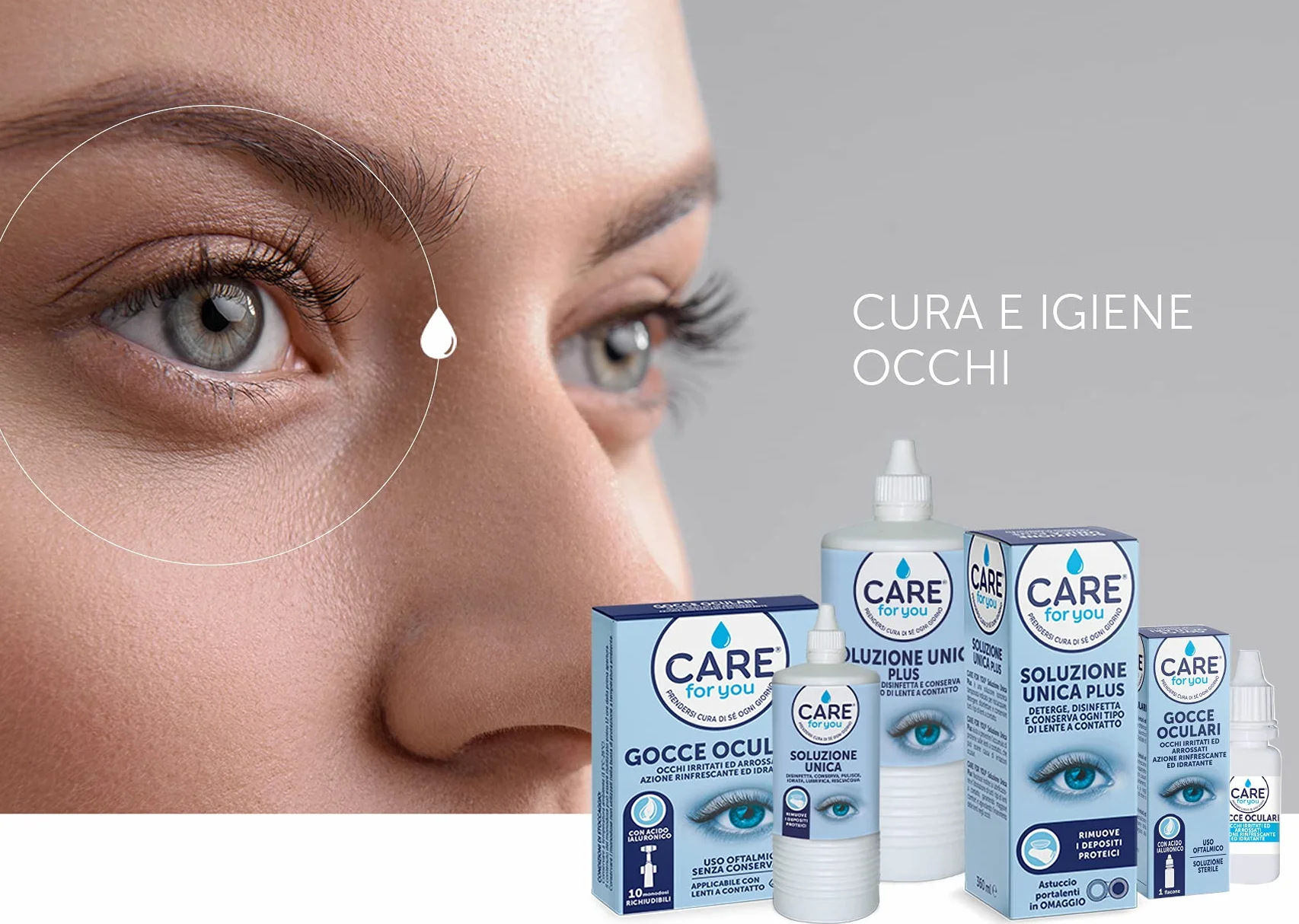 Gocce Oculari Collirio Monodose per Occhi Irritati ed Arrossati, Azione Rinfrescante e Idratante, Acqua Distillate di Fiordaliso e Camomilla, 10 x 0,5 ml