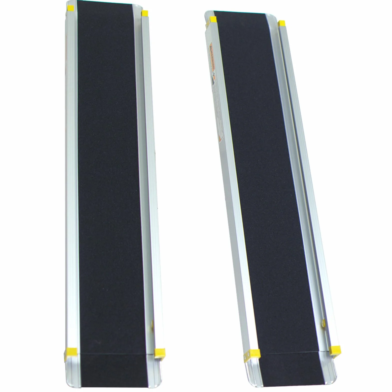 COSTWAY Set di 2 Rampa per Sedie a Rotelle in Alluminio, 3 Lunghezze, Rampa Telescopica Regolabile con Superficie Antiscivolo, con Serrature di Sicurezza, per Gradini Fino a 61 cm (121,5-212,5 cm)