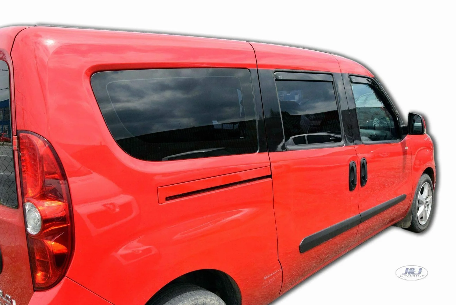 Deflettori d'Aria per Fiat Doblo 2 2010-2022, Set da 4 Pezzi, Nero Fumé Oscurato