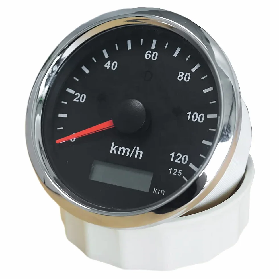 ELING Contachilometri tachimetro GPS 0-125km/h per auto camion moto ATV UTV 85MM