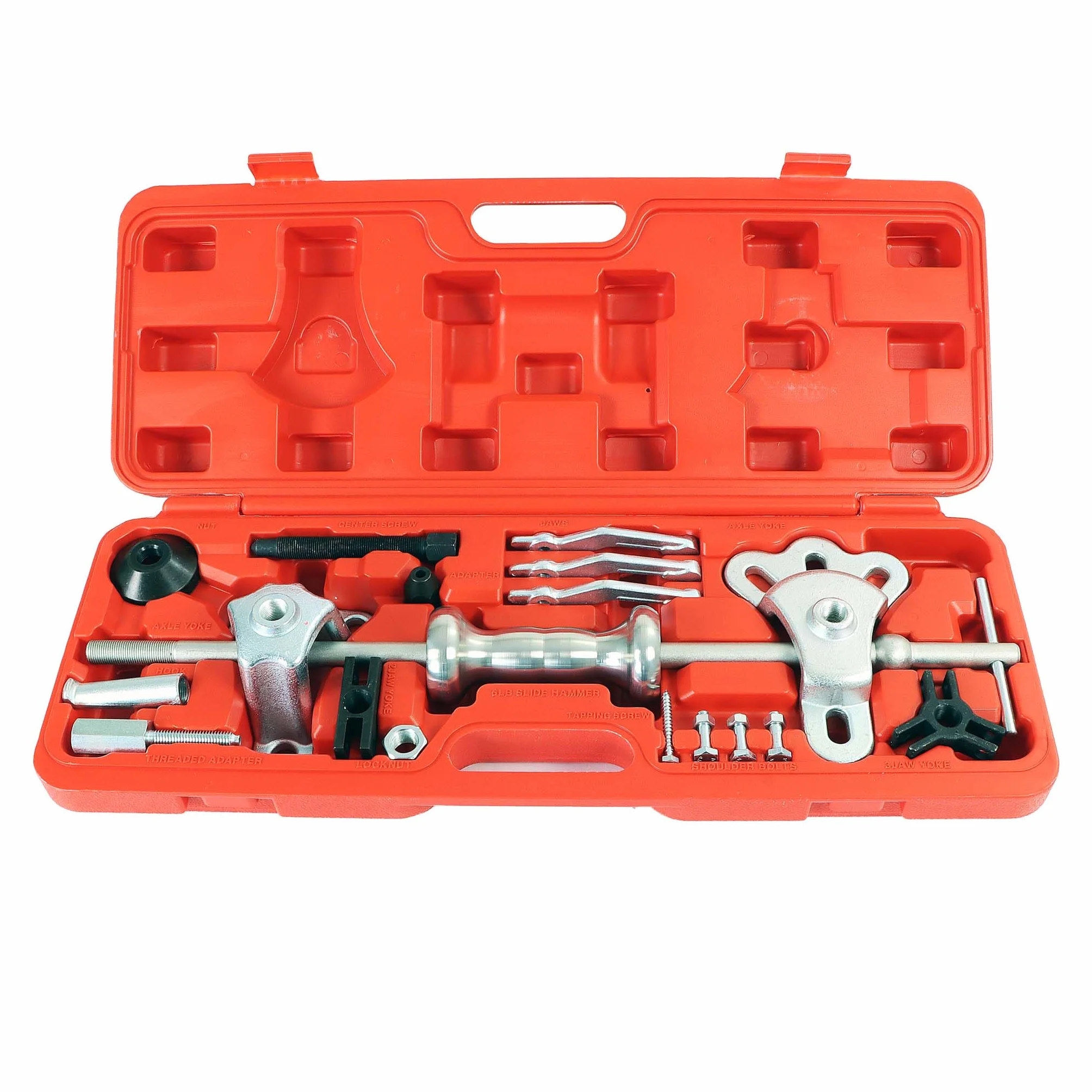 Wiltec Set estrattore per cuscinetti mozzi ruota 4 e 5 fori con martello scorrevole