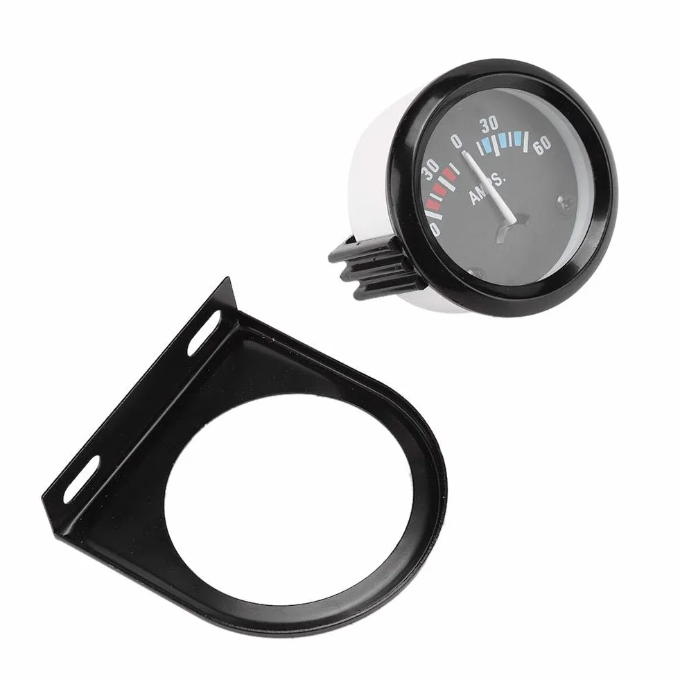 EBTOOLS Amperometro 12 V, 52 mm, Voltmetro Auto, 60-0-60 A
