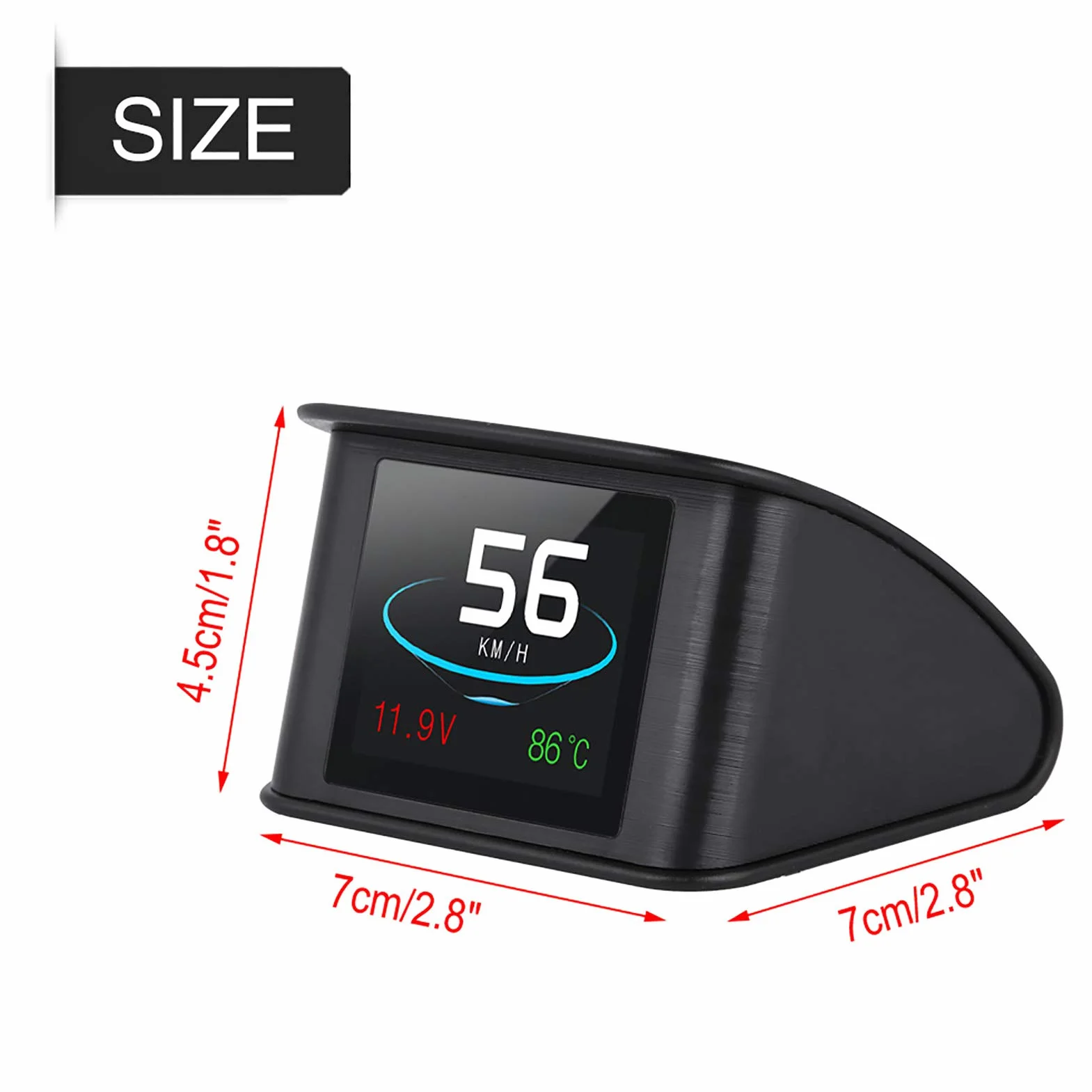 DEWIN HUD OBD2 Head up Display per auto, P10 tachimetro GPS Tachimetro Digitale GPS per Auto OBD Car Head-up Display con allarme di velocità eccessiva voltmetro avvertimento