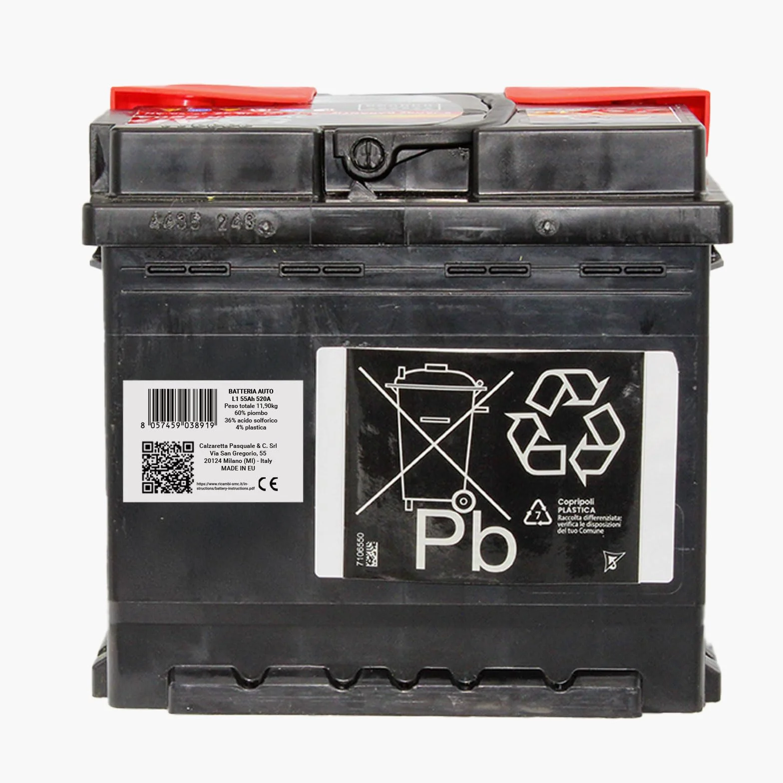 SMC BATTERIA AUTO SPEED L1MAX - 55Ah 520A 12V senza manutenzione pronta all'uso