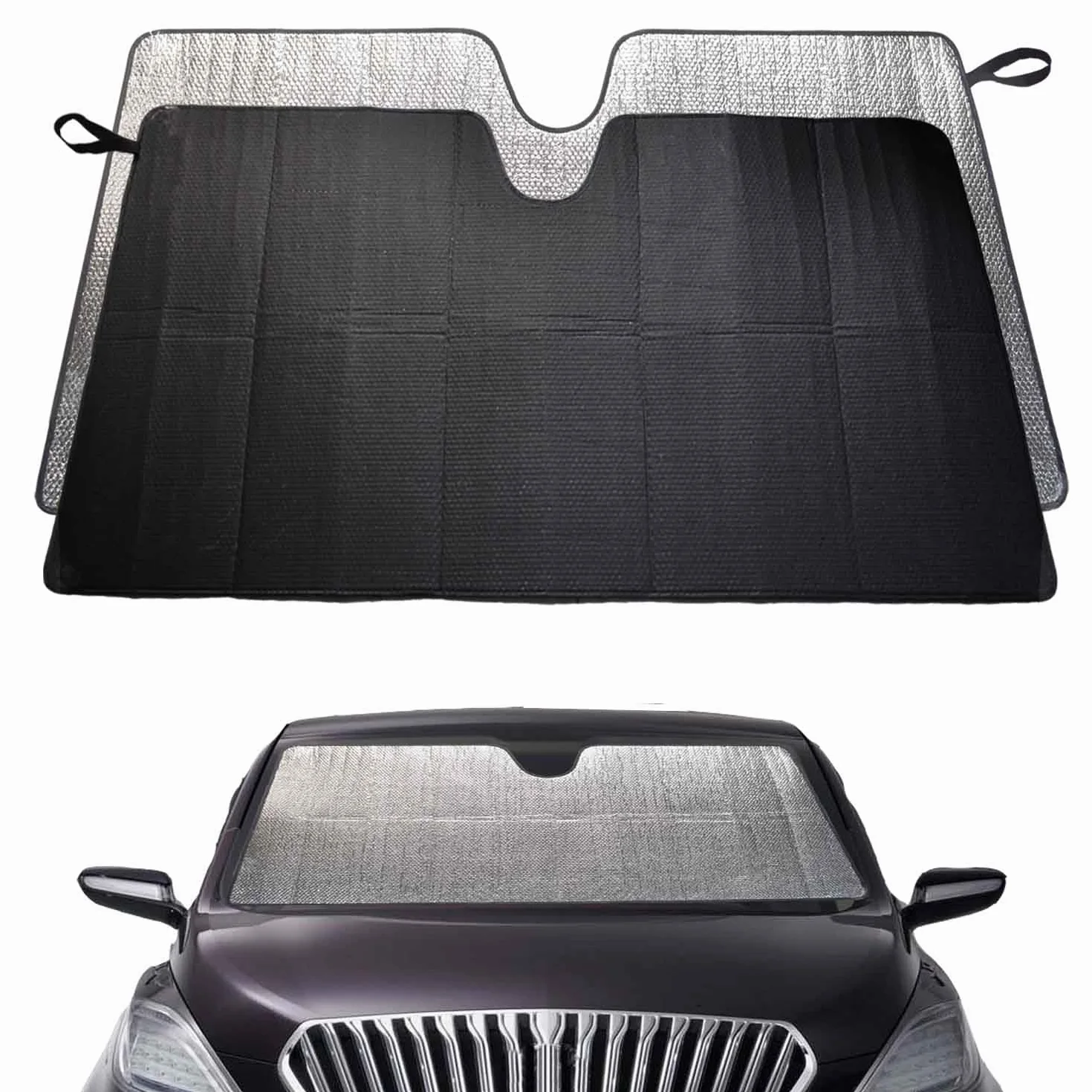 Parasole Auto 150x80cm Parabrezza Interno Pieghevole Riflettente Protezione UV