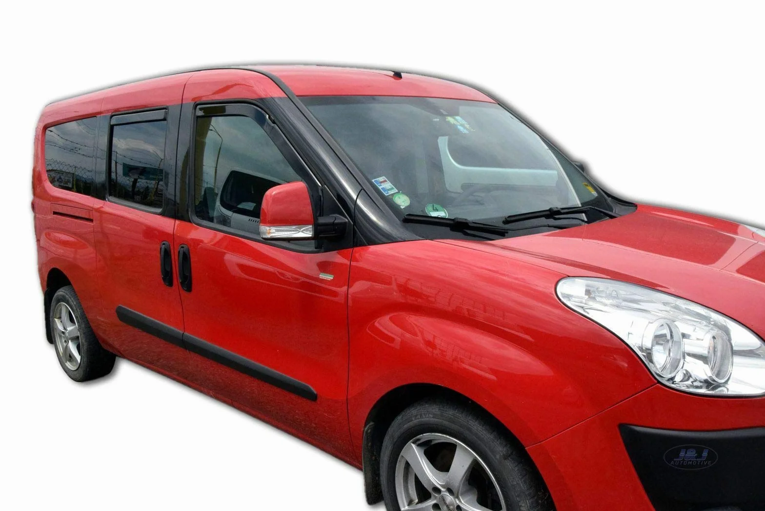 Deflettori d'Aria per Fiat Doblo 2 2010-2022, Set da 4 Pezzi, Nero Fumé Oscurato