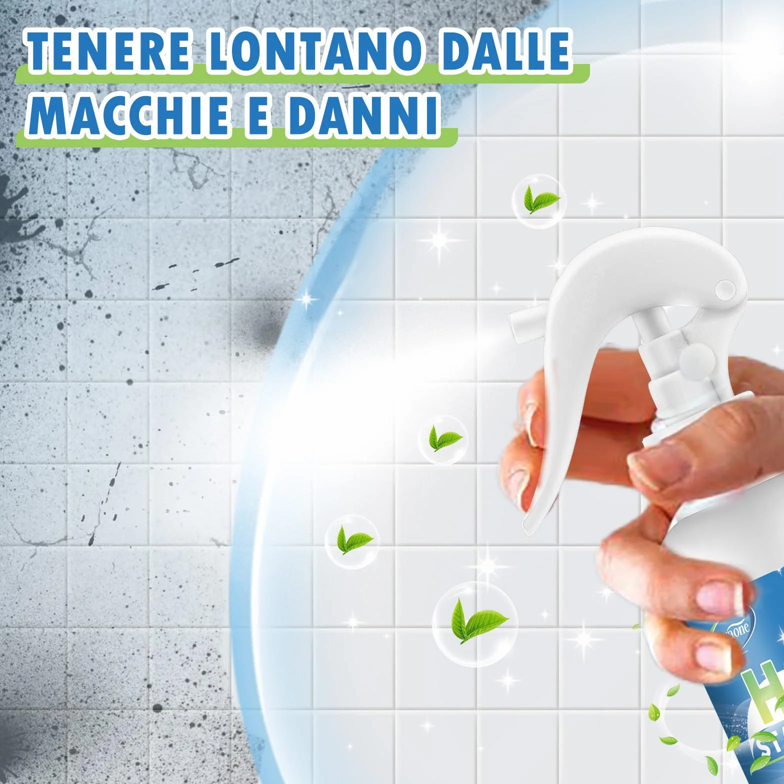Spray Antimuffa 200ml Rimozione Rapida Muffa Detergente Bagno Cucina Piastrelle