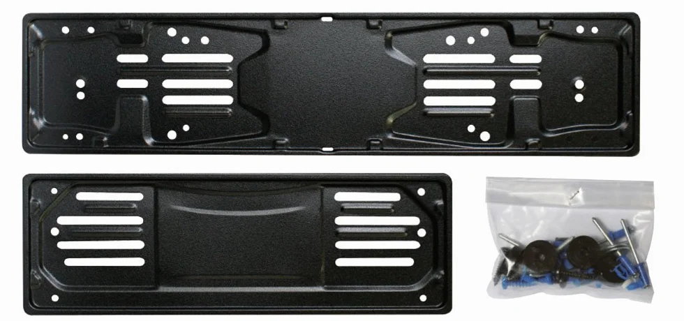 Cora 000116007 Set Portatarga 99, Metallo Anteriore e Posteriore con Kit Fissaggio