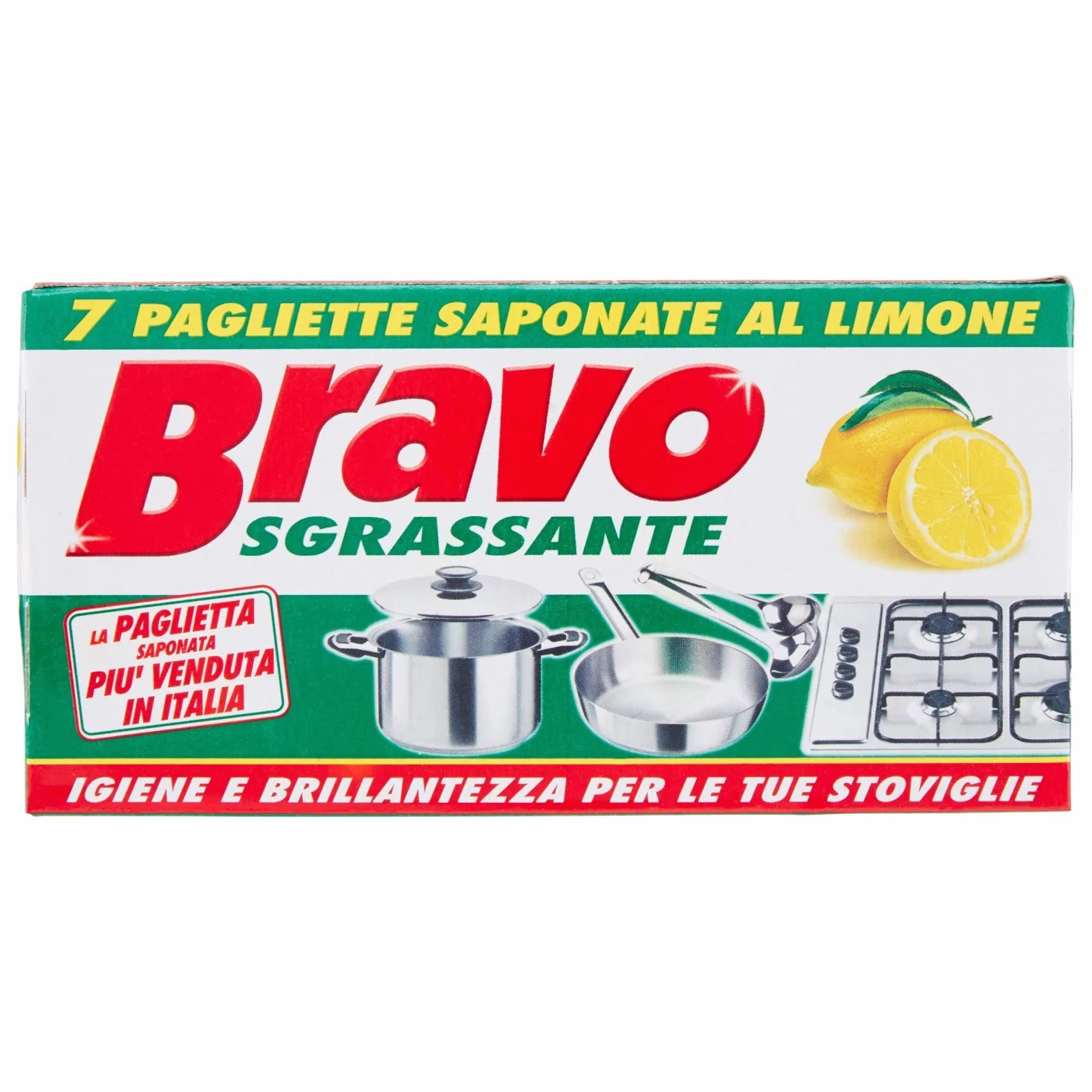Pagliette Saponate Al Limone per Detergenti per la Cucina, 7 Pezzi