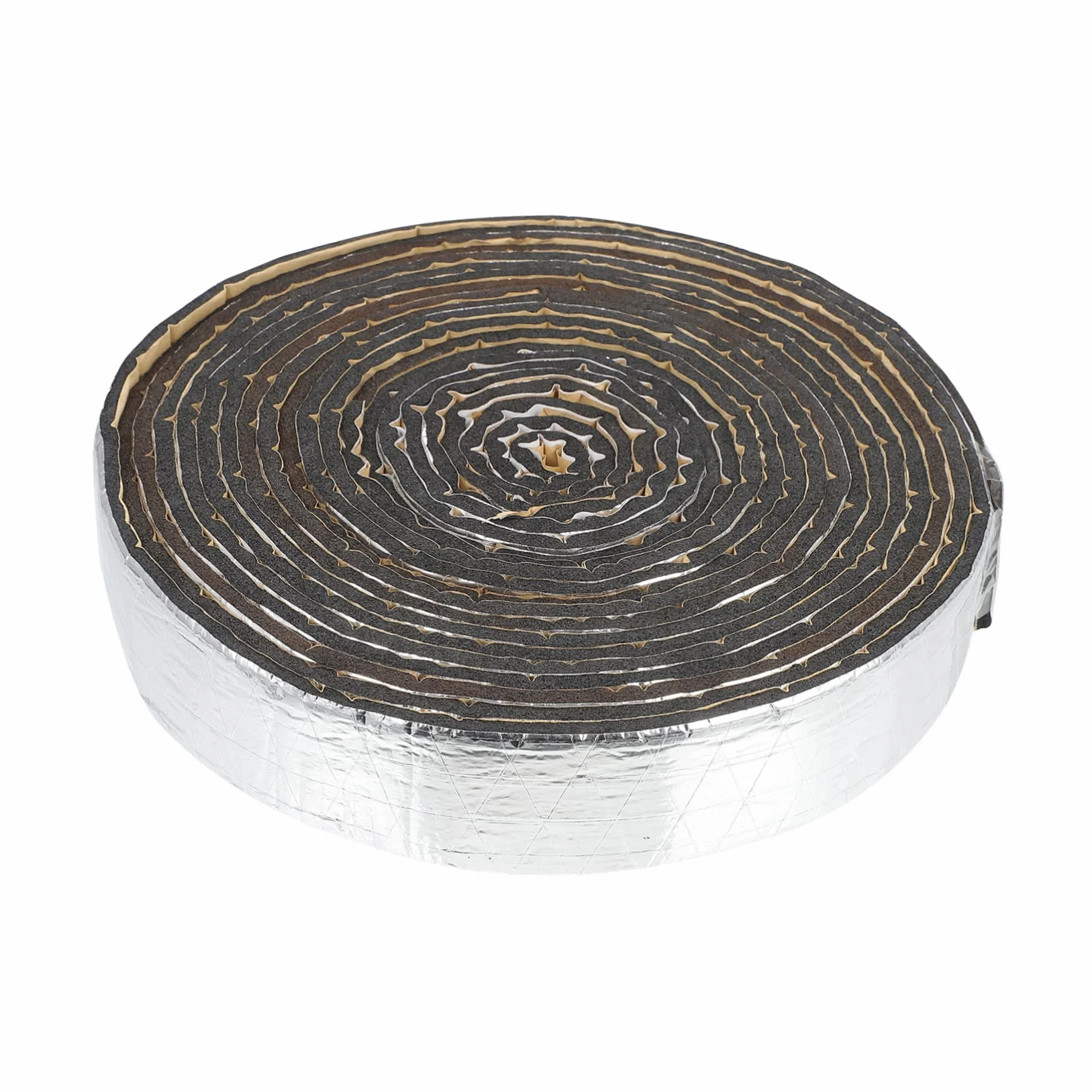 ULTECHNOVO 1rotolo Pannello Fonoassorbente Cotone Isolante Con Rivestimento Alluminio Protezione Termica e Acustica Per Coibentazione Tubazioni e Bagagliaio Auto Spessore