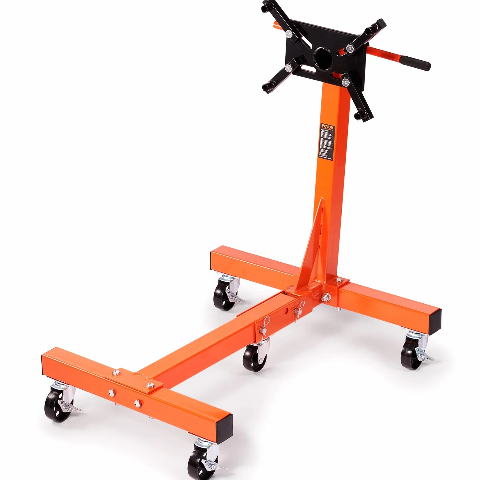 VEVOR Cavalletto di Supporto per Motori 680kg Pieghevole, Supporto Motore Mobile 5 Ruote Bracci Girevoli 360°