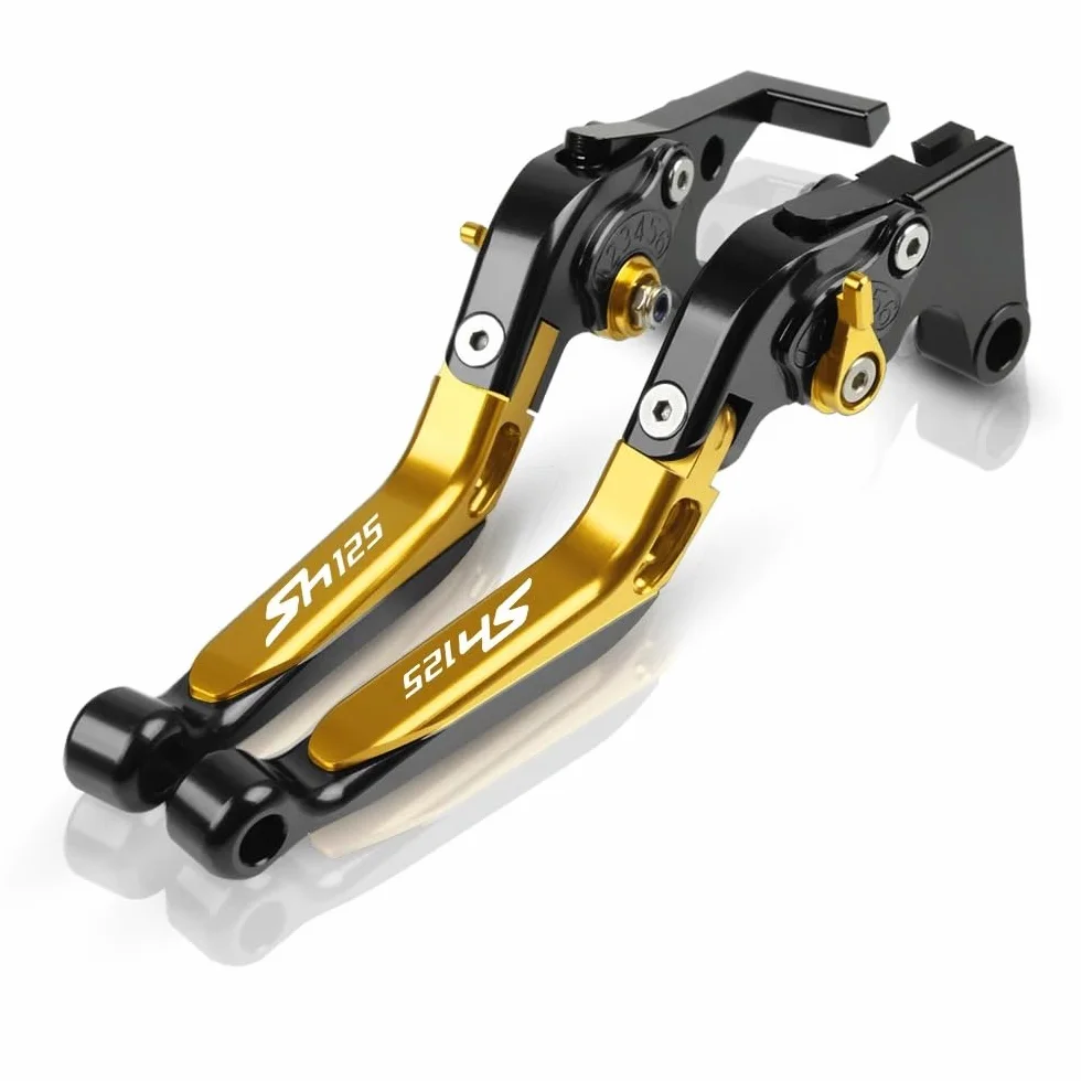 CNC Freno Leve di Frizione Regolabile Nero Oro per SH125 SH150 2014-2018