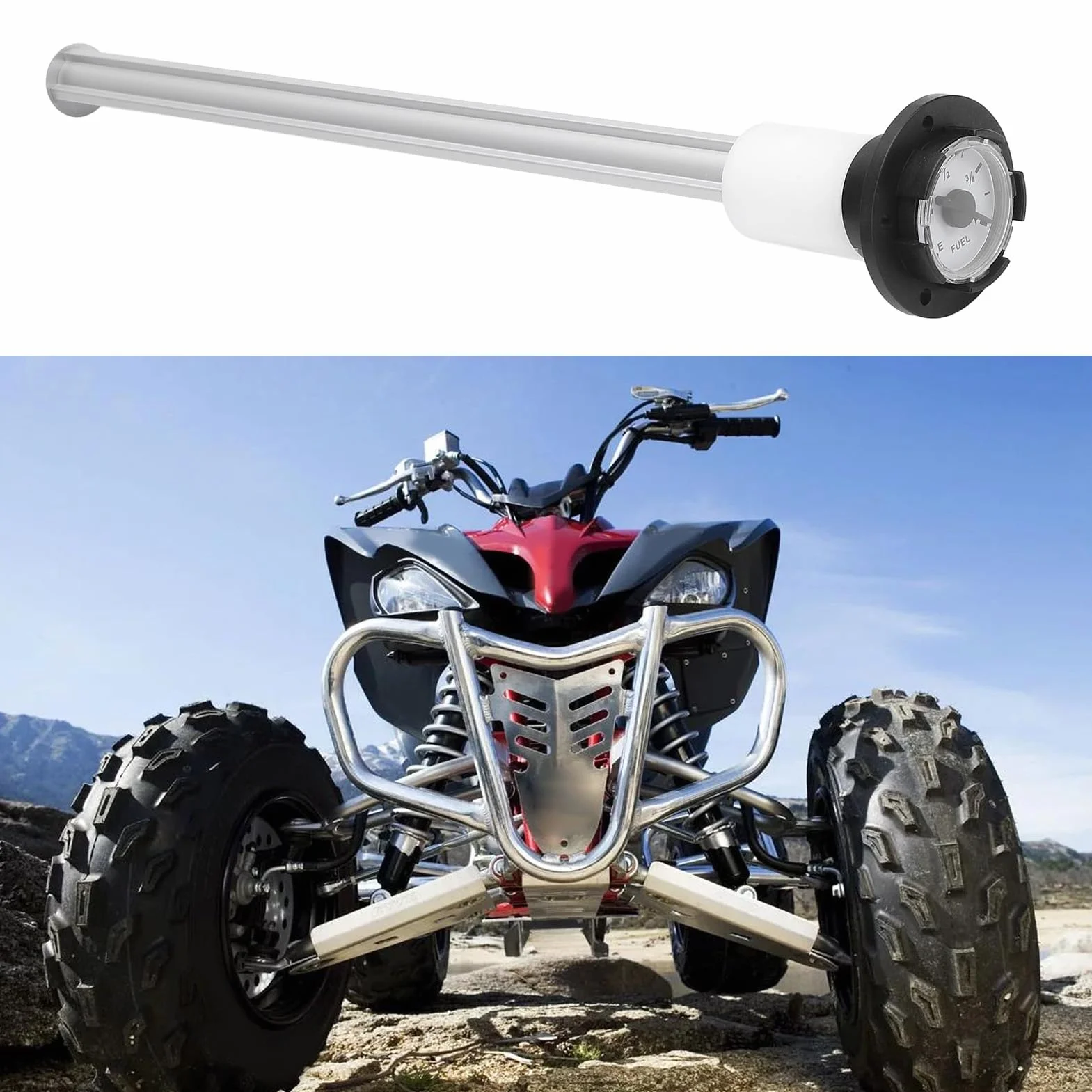 Misuratore del Tappo del Manometro del Gas Ad Alta Precisione Resistente Alla Temperatura per Yacht, Auto, Camion - Tappo del Carburante Meccanico Sigillato vestibilità Universale (450 mm)