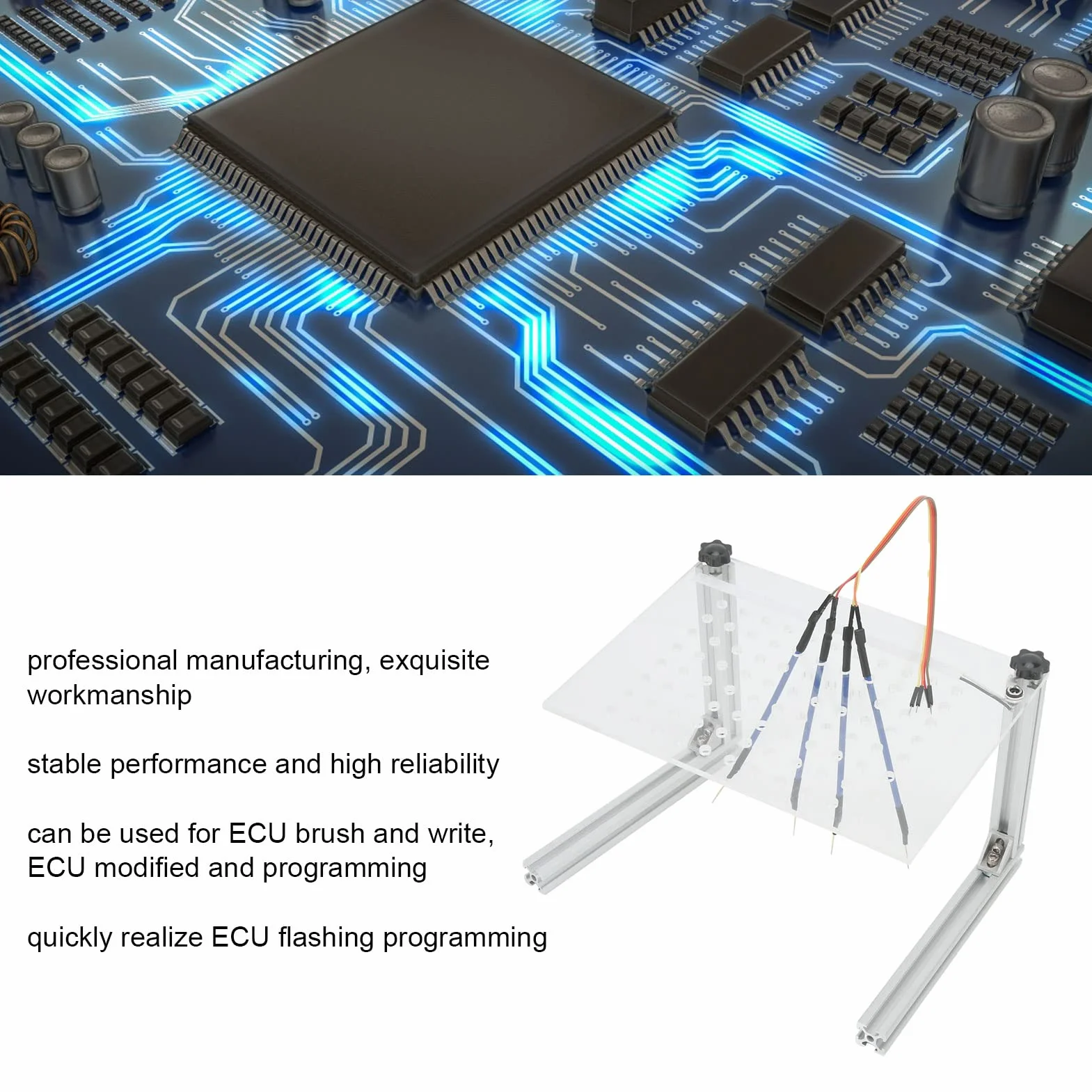 Staffa Telaio BDM LED, Strumento Programmazione ECU Multifunzione con 4 Sondine per KTAG Kess FGTECH
