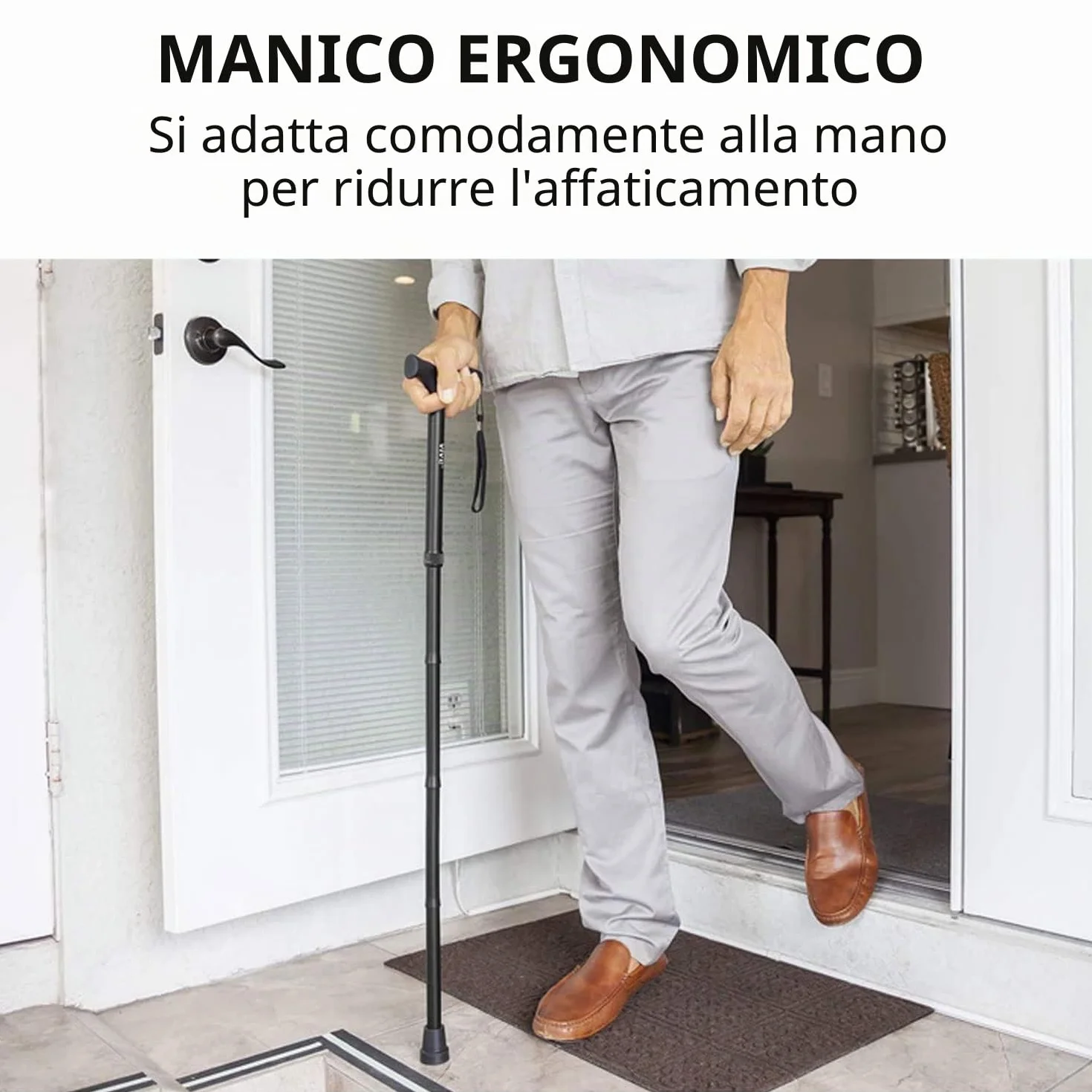 CAM2 Bastoni da trekking pieghevoli telescopici antiscivolo per uomo e donna