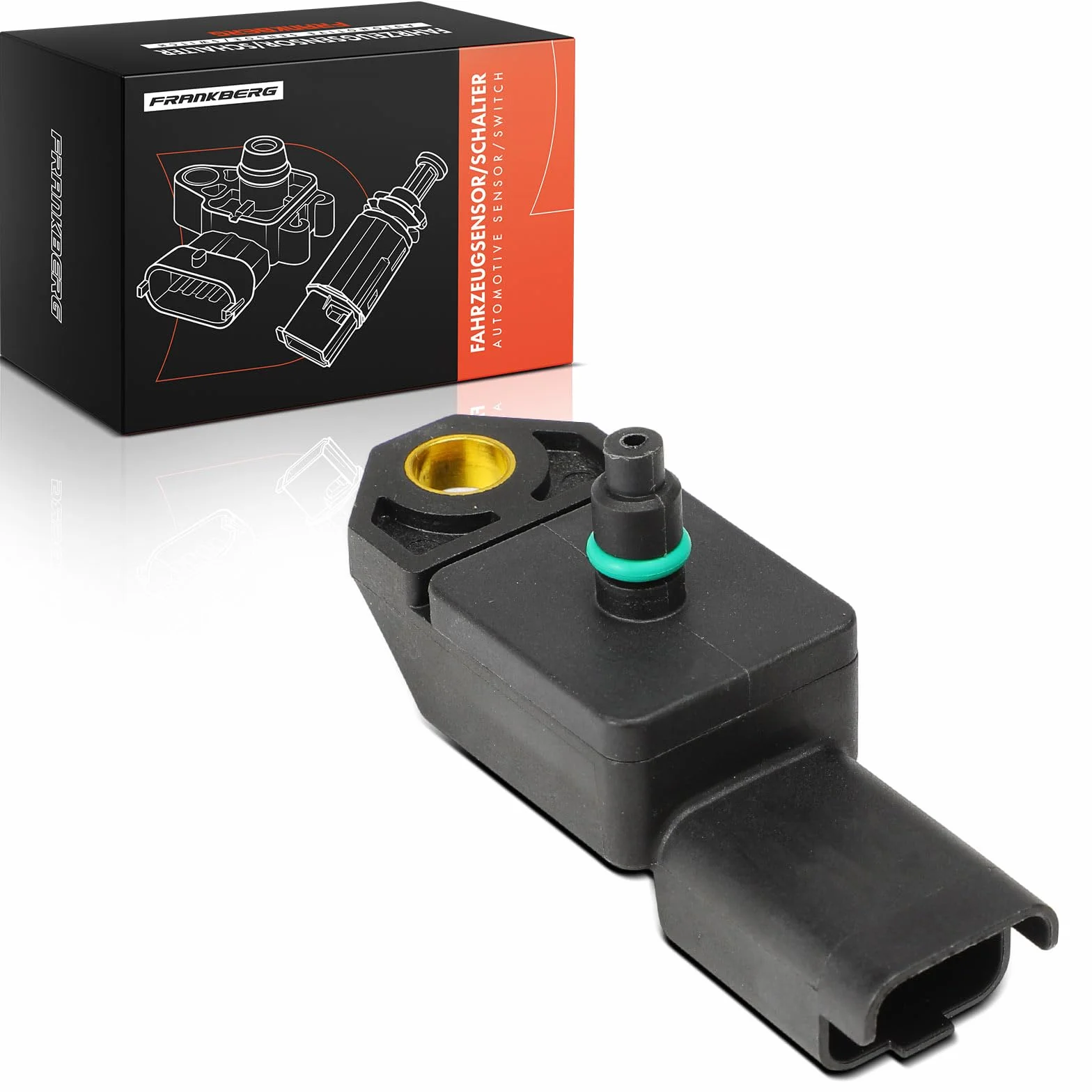 Sensore di pressione del tubo di aspirazione a 4 poli per Scudo C-Max Fiesta V/VI Focus 2 3 C30 S40 II S80 II V50 V70 III 1.6L 2.0L 2002-2016 3M5A12T551AC