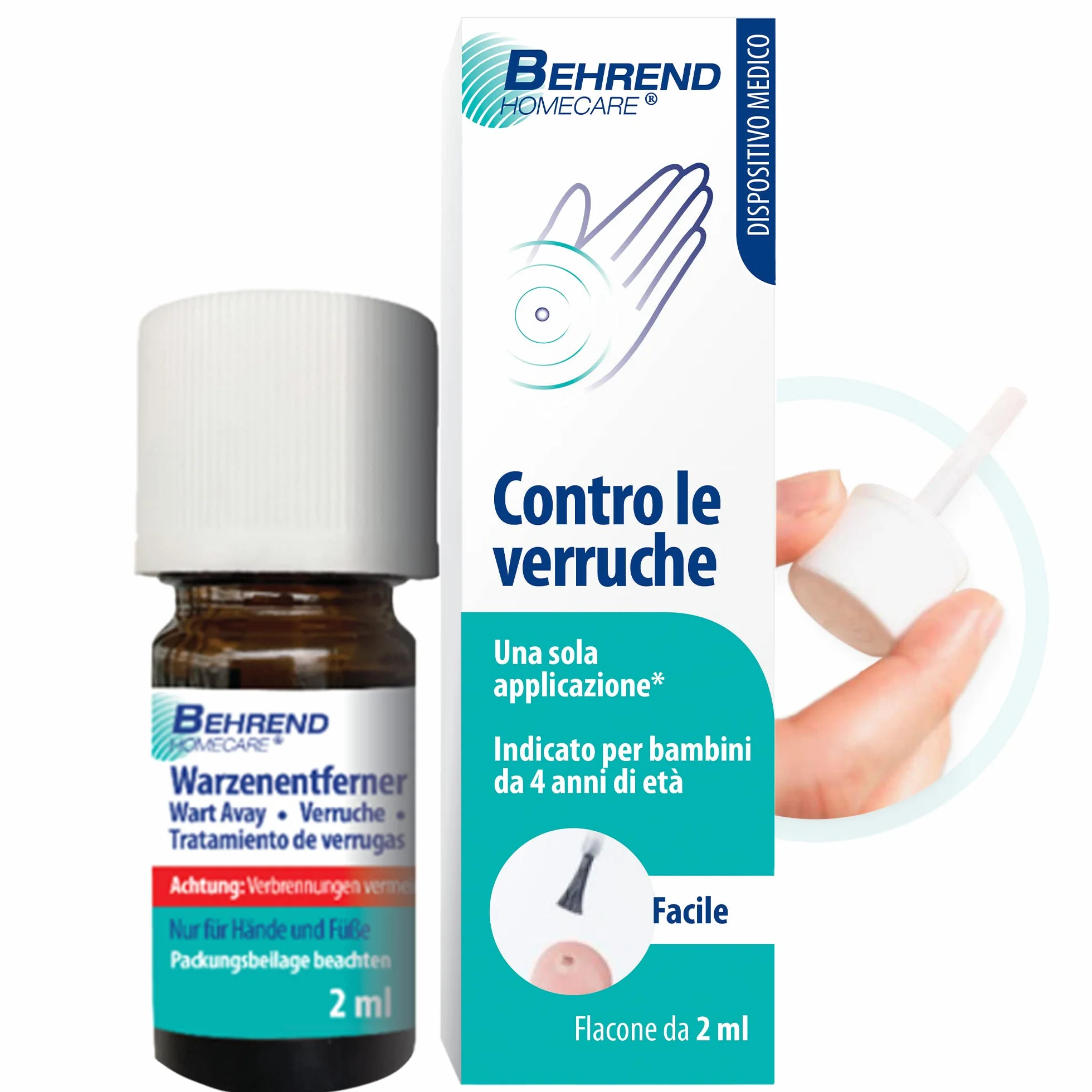 Behrend trattamenti antidolore Anti verruca comune su mani e piedi 2ml