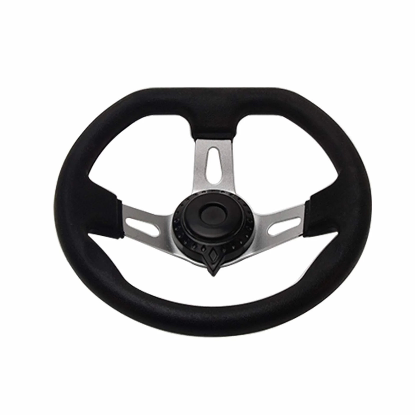 Volante per go-kart con cappuccio per Kandi, 270 mm, interno veicolo, 3 razze per volante Go Kart, in schiuma PU con fori