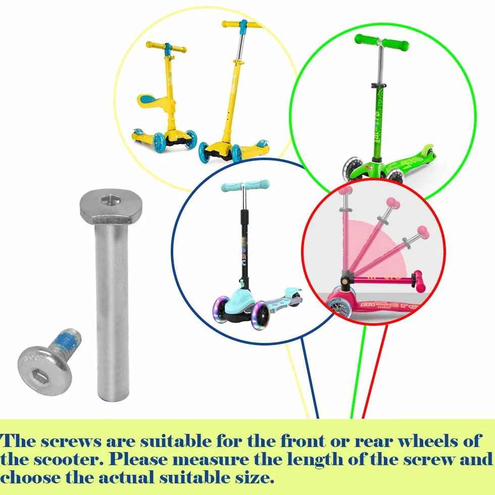 M8 40-76mm Allen Vite Bullone Assortimento Set per Scooter Riparazione Ruota