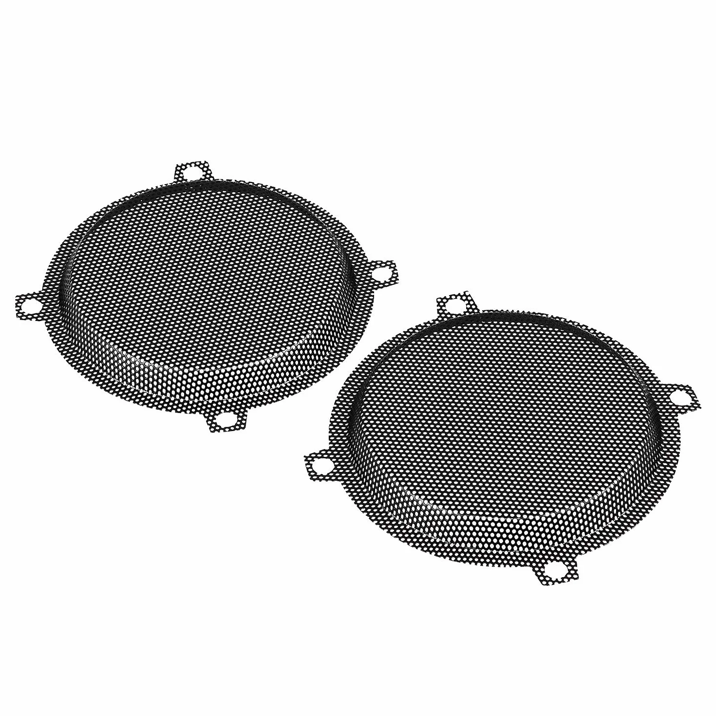 Griglie per altoparlanti anteriori di ricambio in rete metallica, colore nero, per Harley Touring Electra Glide Street Glide Trike 1996-2013, nero