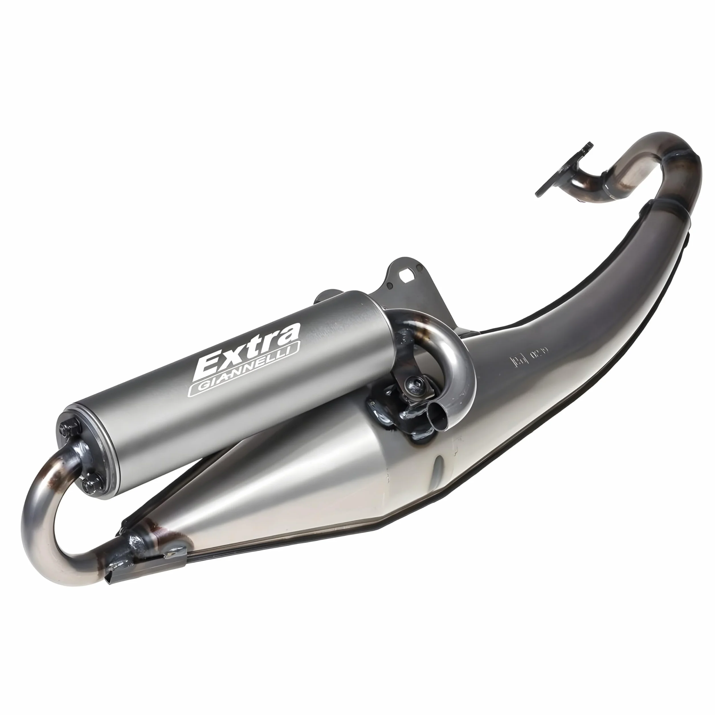 GIANNELLI MARMITTA SCOOTER EXTRA V2 APRILIA SR'94/01 RALLY 95/01 STEALTH '96/01-WWW-OVETTO- OMOLOGATA E13 0239 SIL.ALLUM.ANODIZZATO