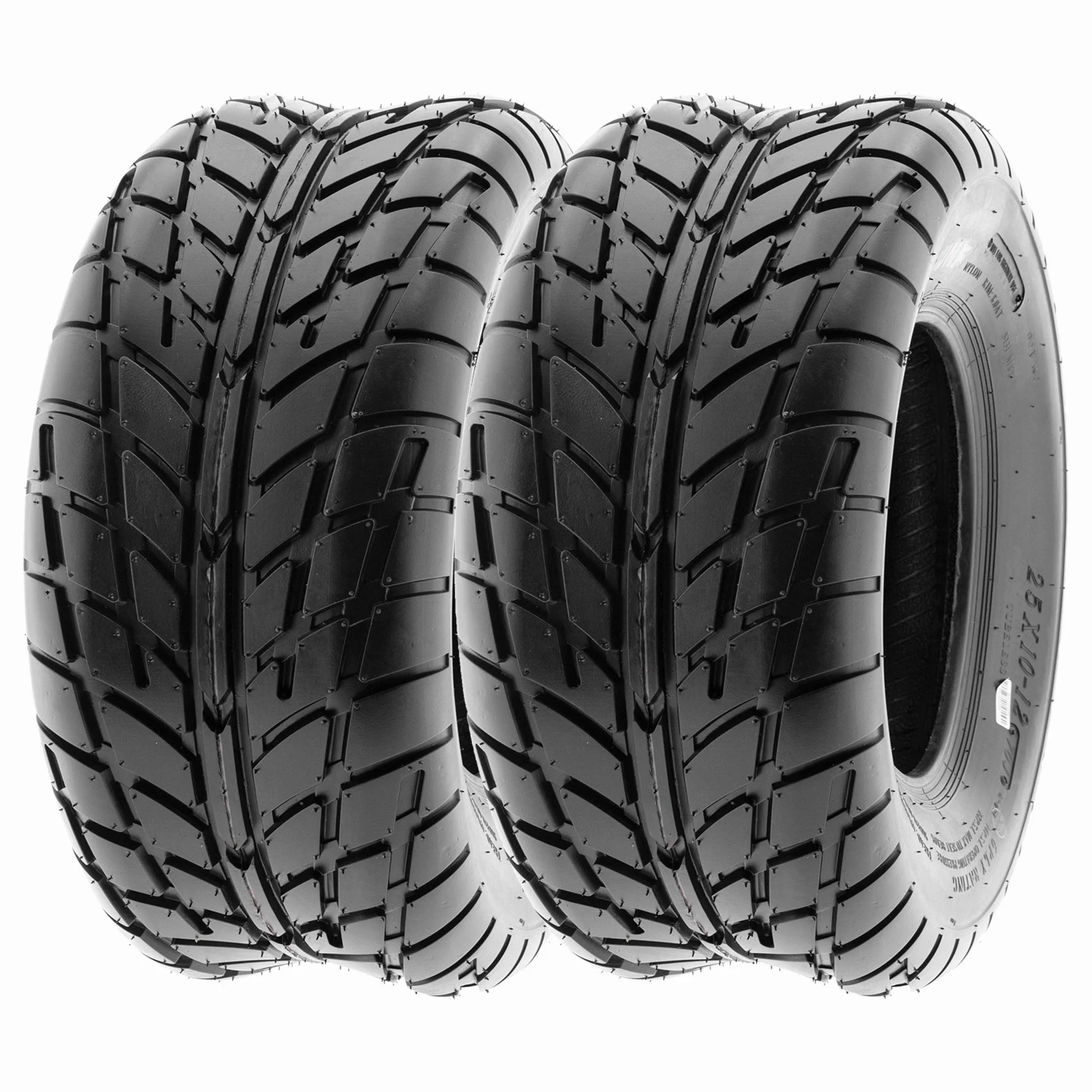 SUNF A021 25x8-12 25x10-12 ATV UTV Pneumatici sportivi chiodati omologazione stradale 6PR TL set 4 pezzi nero